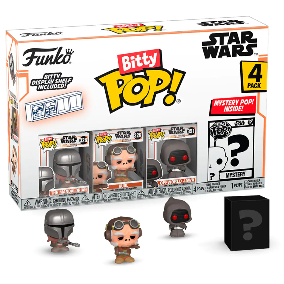 Blister 4 figurki Bitty POP Star Wars Mandalorian - Mandalorian zdjęcie produktu