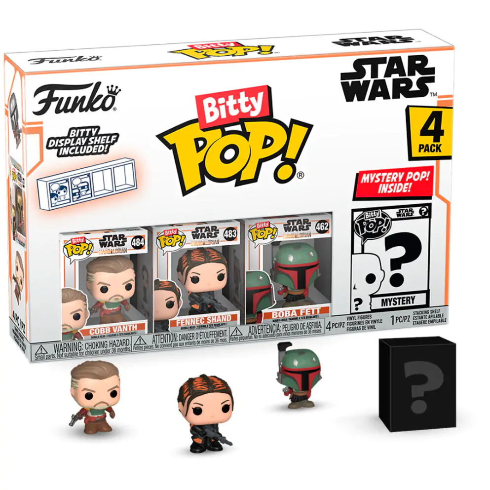 Blister 4 figurki Bitty POP Star Wars Mandalorian Marshal zdjęcie produktu