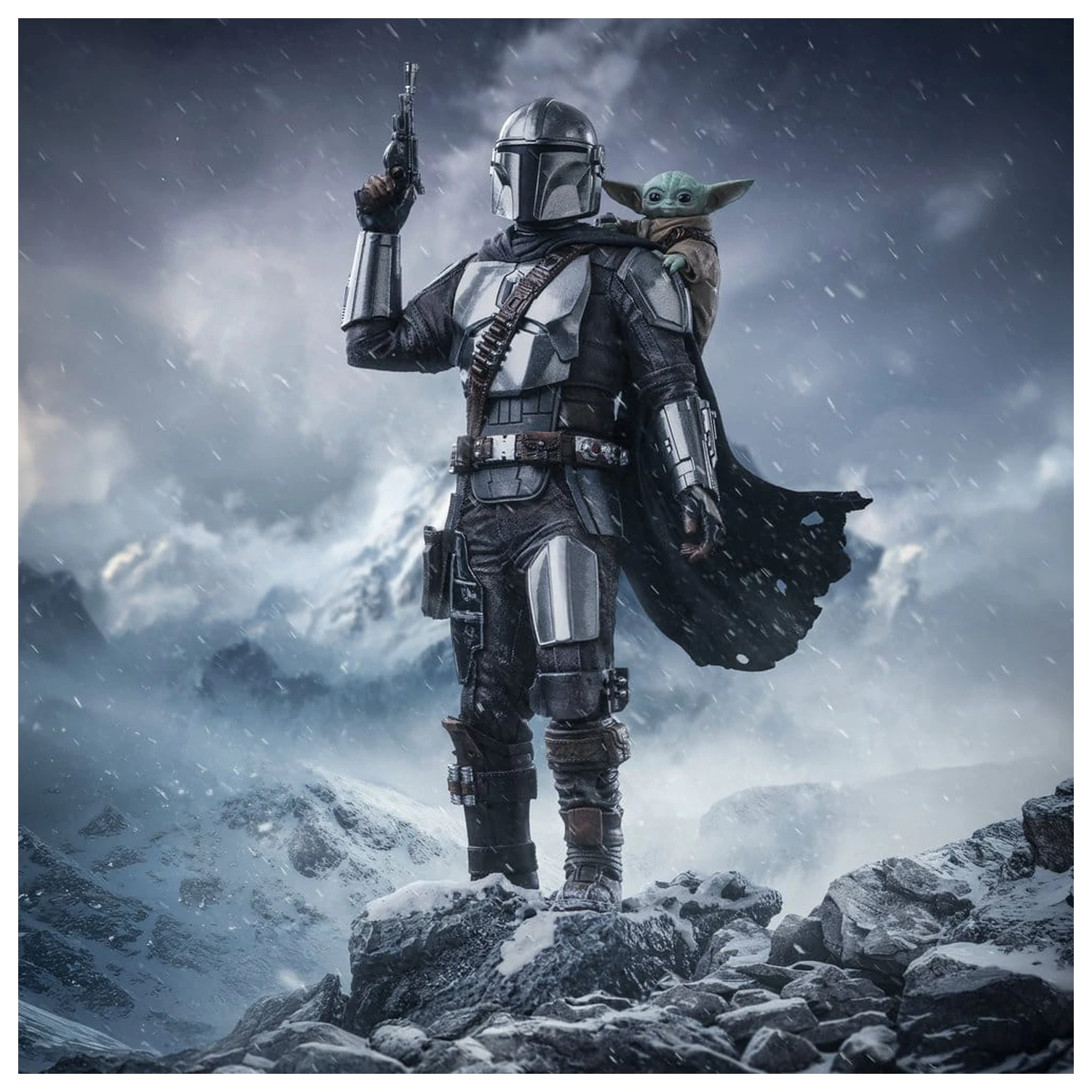 The Mandalorian & Grogu Art Scale Statua 1/10 The Mandalorian and Grogu 25 cm zdjęcie produktu