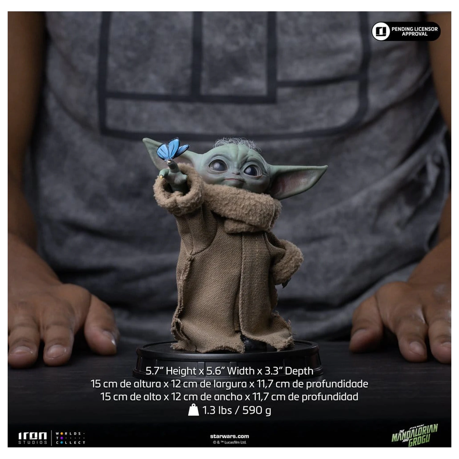 The Mandalorian & Grogu Grogu Collection Statua Grogu Butterfly Wonder zdjęcie produktu