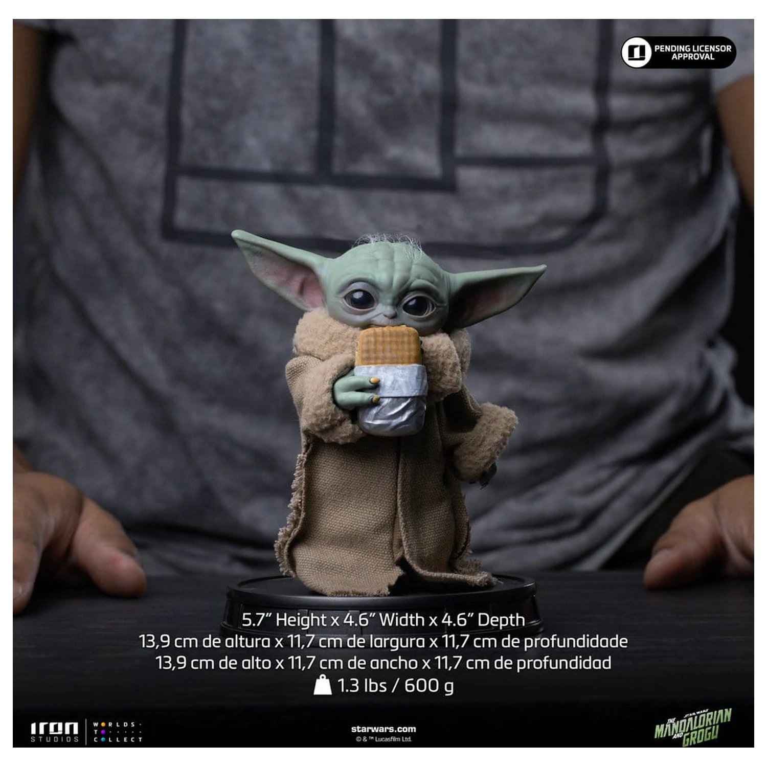 The Mandalorian & Grogu Kolekcja Grogu Statua Grogu Food Cart Przekąska zdjęcie produktu