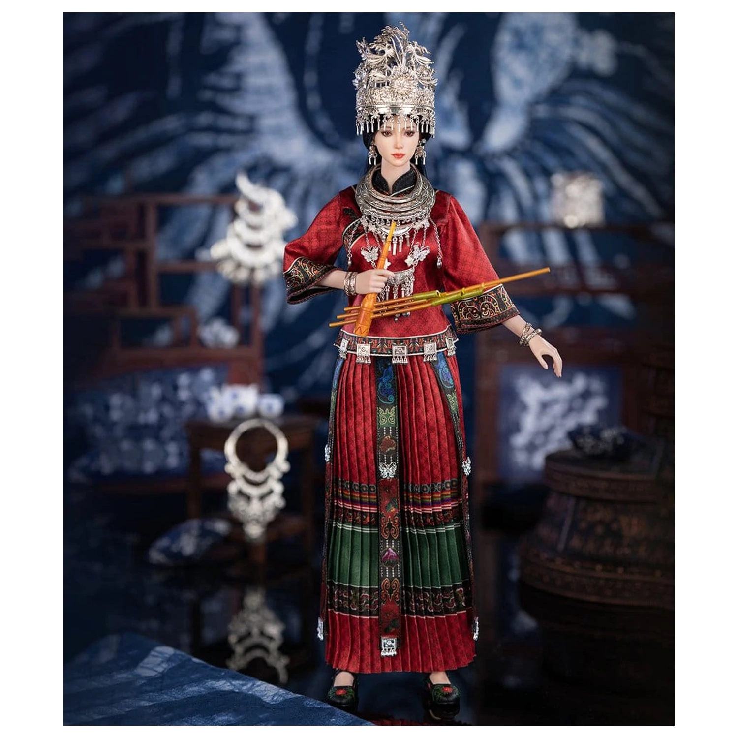 Miao of China's 56 Ethnic Groups Figurka 1/6 Czerwona 30 cm zdjęcie produktu