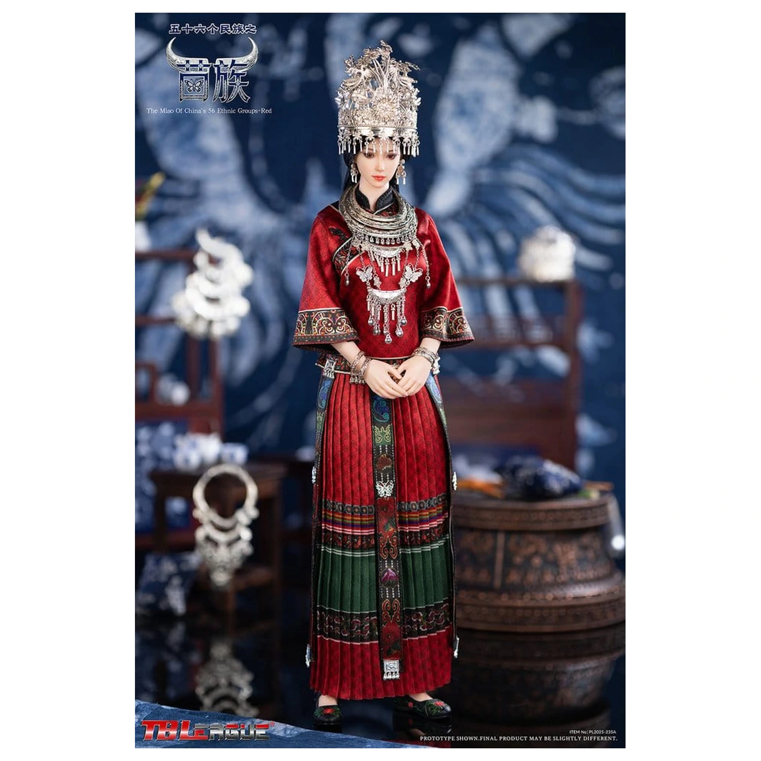 Miao of China's 56 Ethnic Groups Figurka 1/6 Czerwona 30 cm zdjęcie produktu