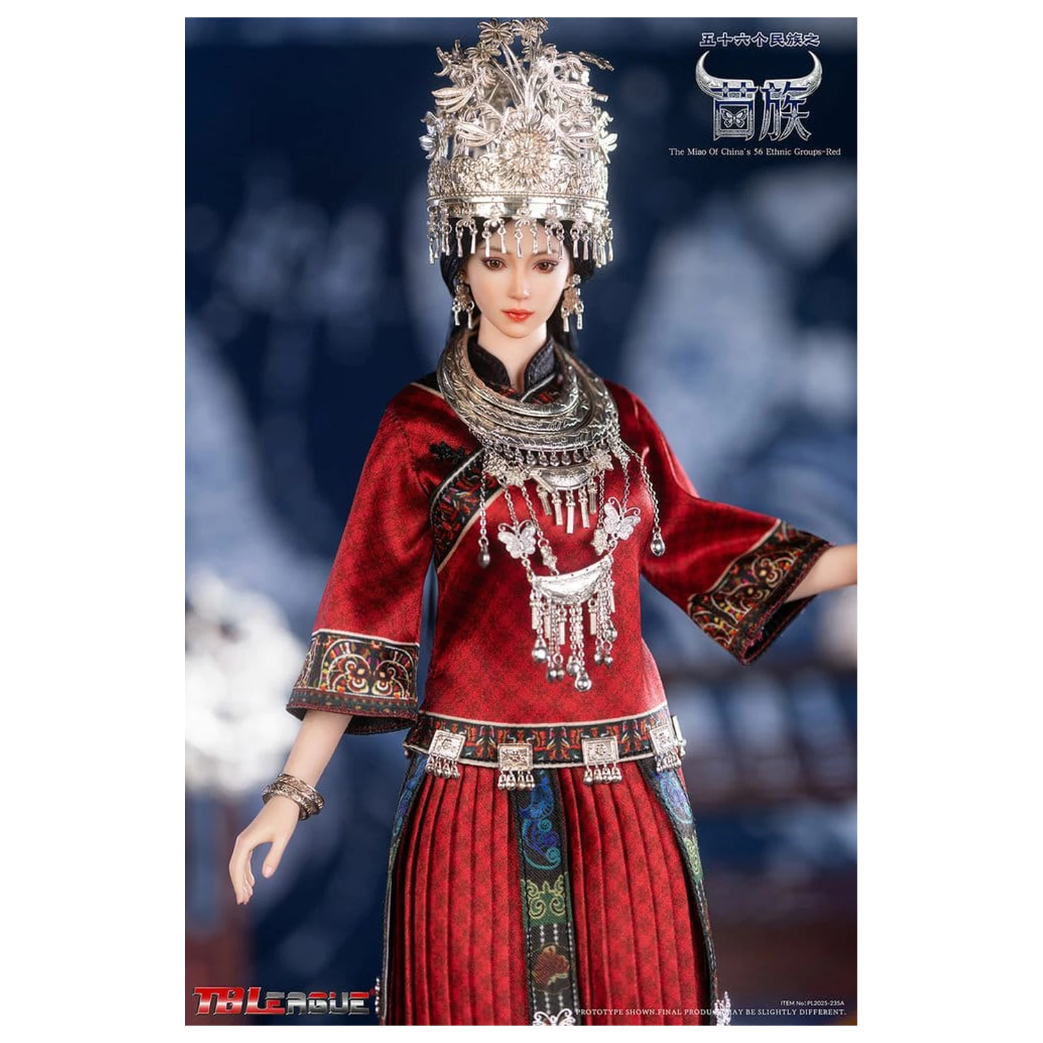 Miao of China's 56 Ethnic Groups Figurka 1/6 Czerwona 30 cm zdjęcie produktu