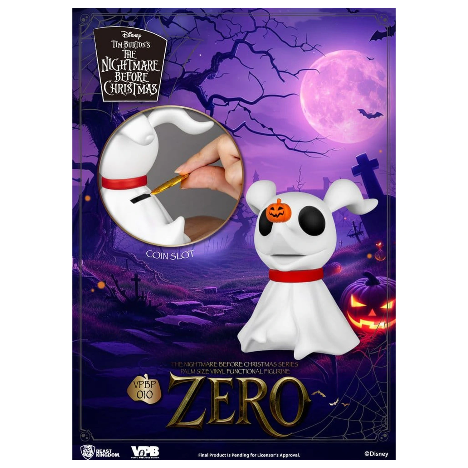The Nightmare Before Christmas figurka na rękę skarbonka Zero 11 cm zdjęcie produktu