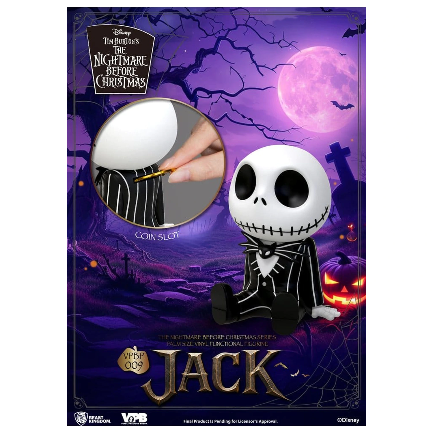 The Nightmare Before Christmas Figurka Palm Size Bank Jack 12 cm zdjęcie produktu