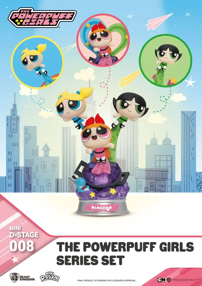 The Powerpuff Girls Mini Diorama Stage Statues The Powerpuff Girls Series Zestaw 12 cm zdjęcie produktu