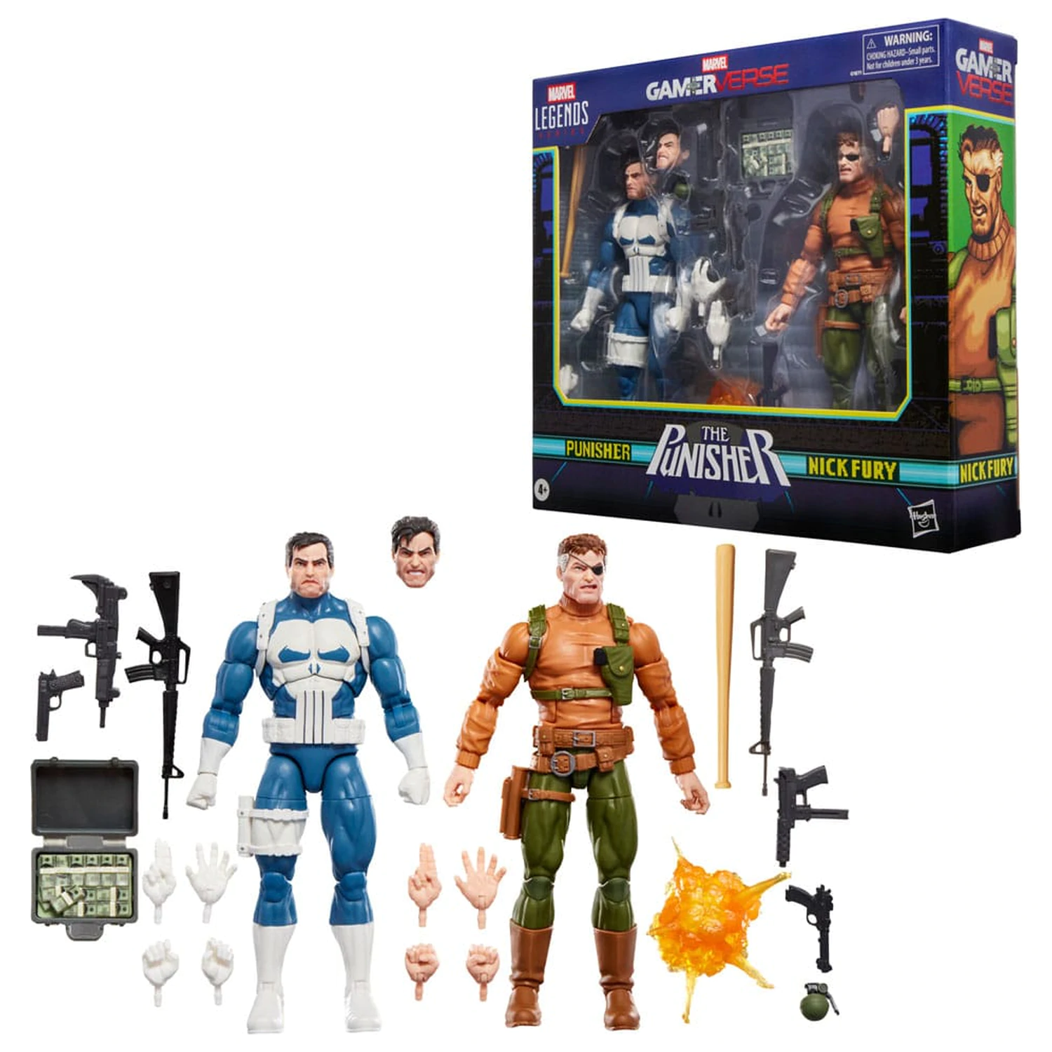 The Punisher Marvel Legends Gamerverse Zestaw 2 figurek akcji Punisher & Nick Fury 15 cm zdjęcie produktu