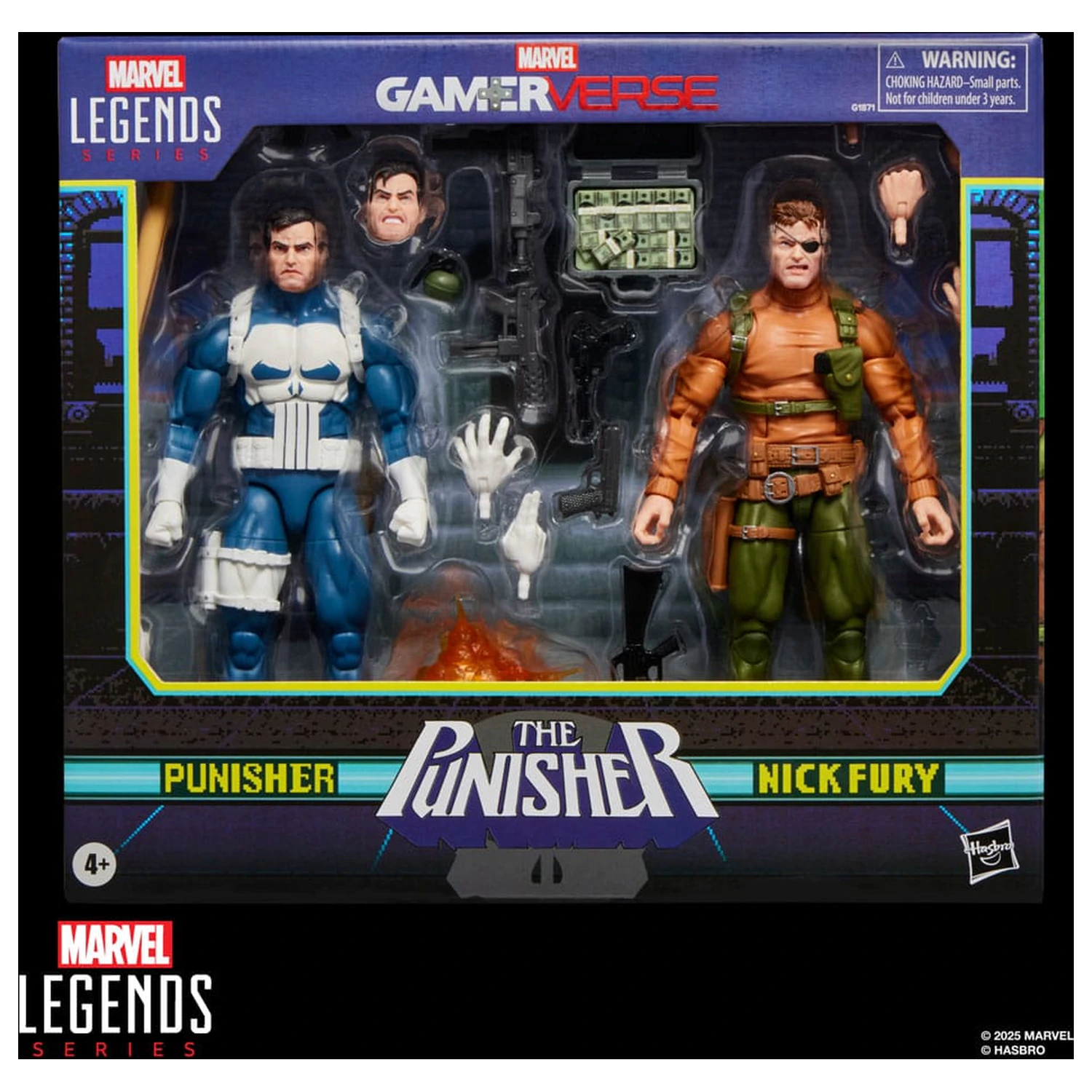 The Punisher Marvel Legends Gamerverse Zestaw 2 figurek akcji Punisher & Nick Fury 15 cm zdjęcie produktu