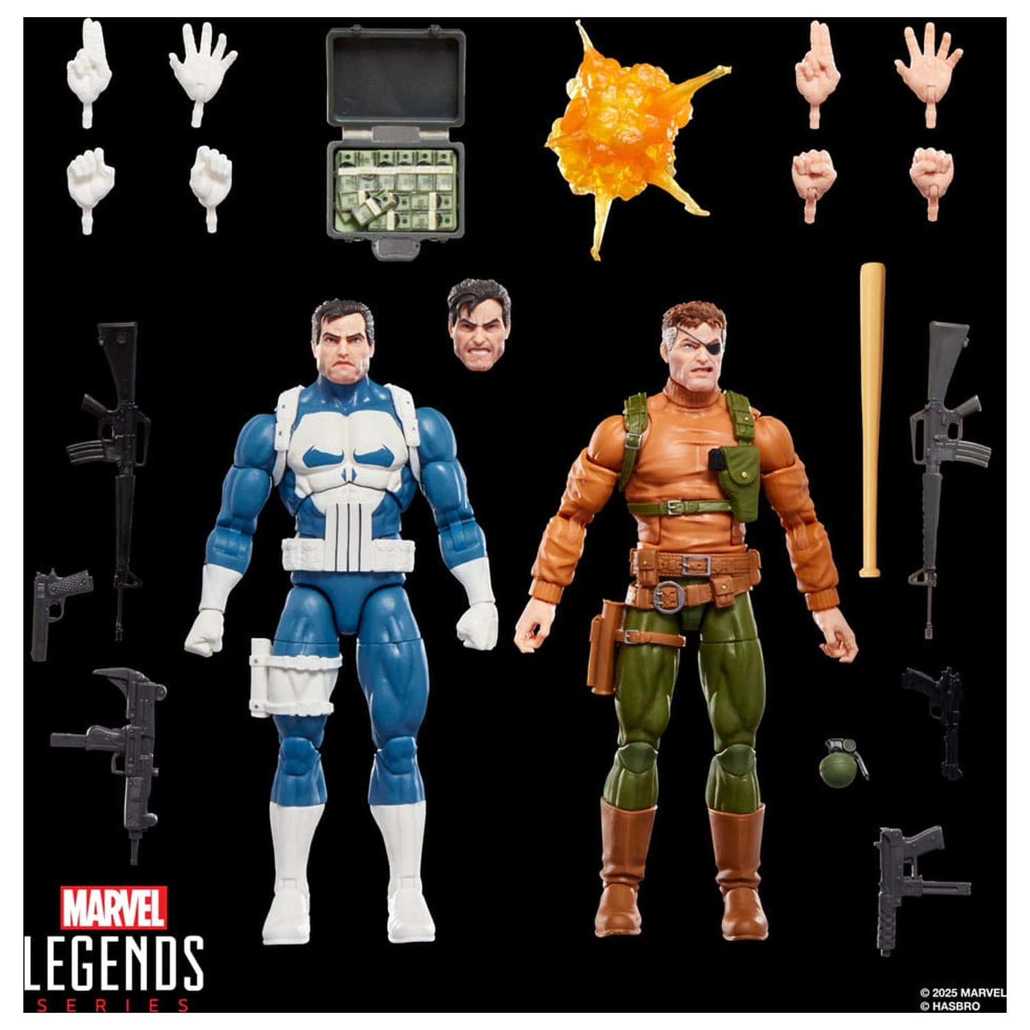 The Punisher Marvel Legends Gamerverse Zestaw 2 figurek akcji Punisher & Nick Fury 15 cm zdjęcie produktu