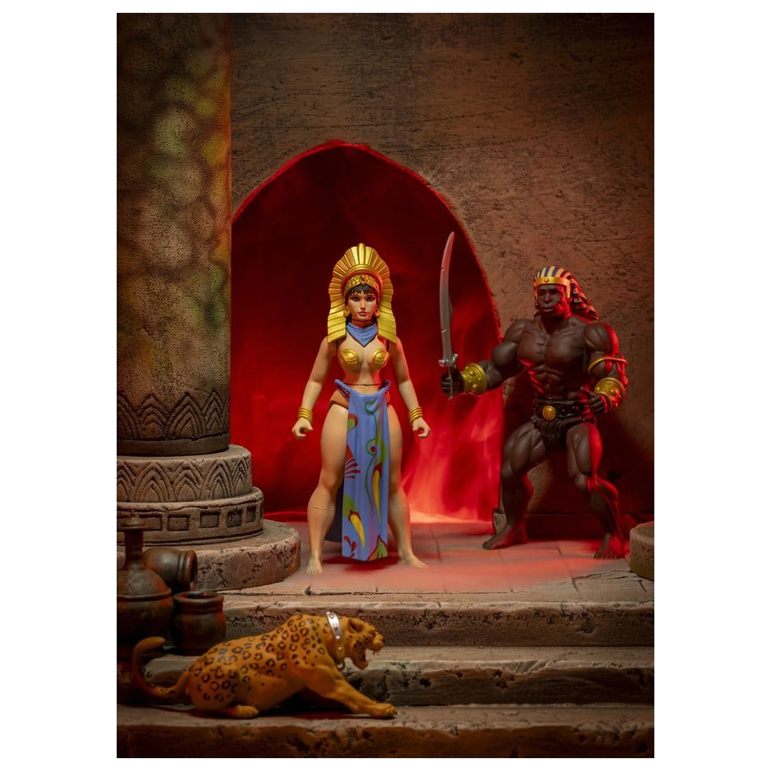 The Savage World of Frazetta Action Figure Set Egyptian Queen & The Guard (Museum Edition) 14 cm zdjęcie produktu