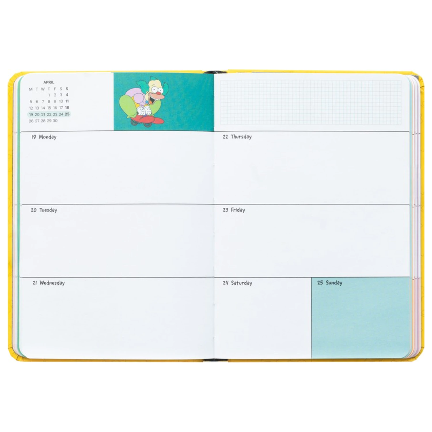 The Simpsons Academic Planner 2026/27 A6 wersja angielska zdjęcie produktu