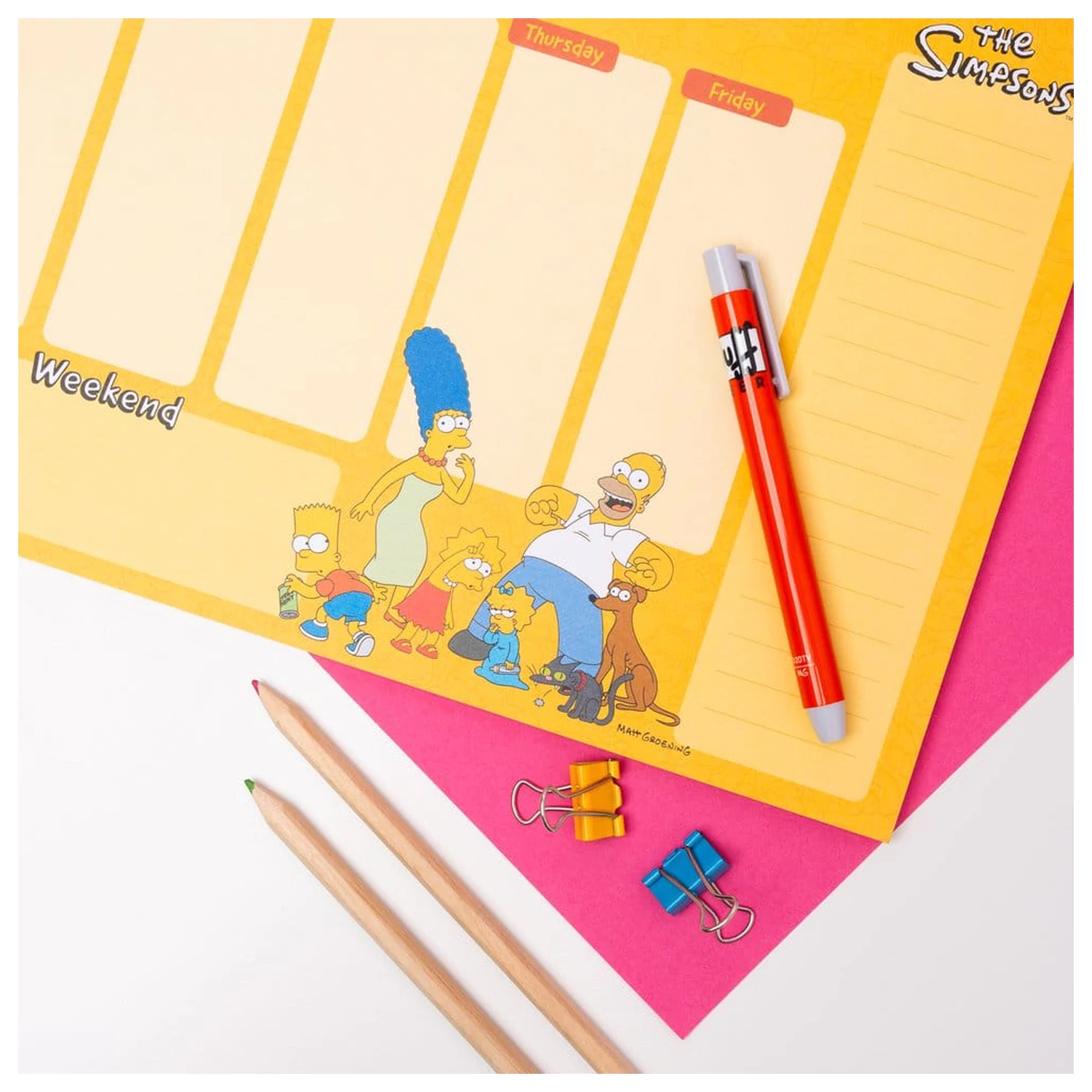 The Simpsons Tygodniowy Planer A4 zdjęcie produktu