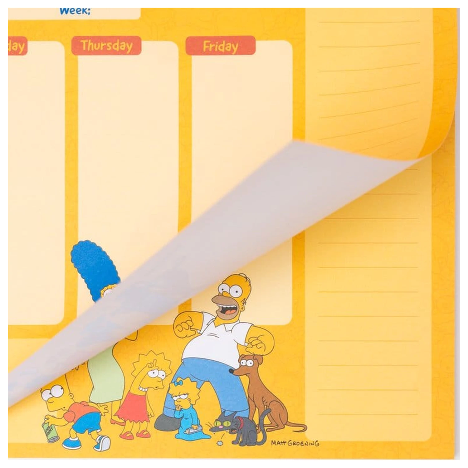 The Simpsons Tygodniowy Planer A4 zdjęcie produktu