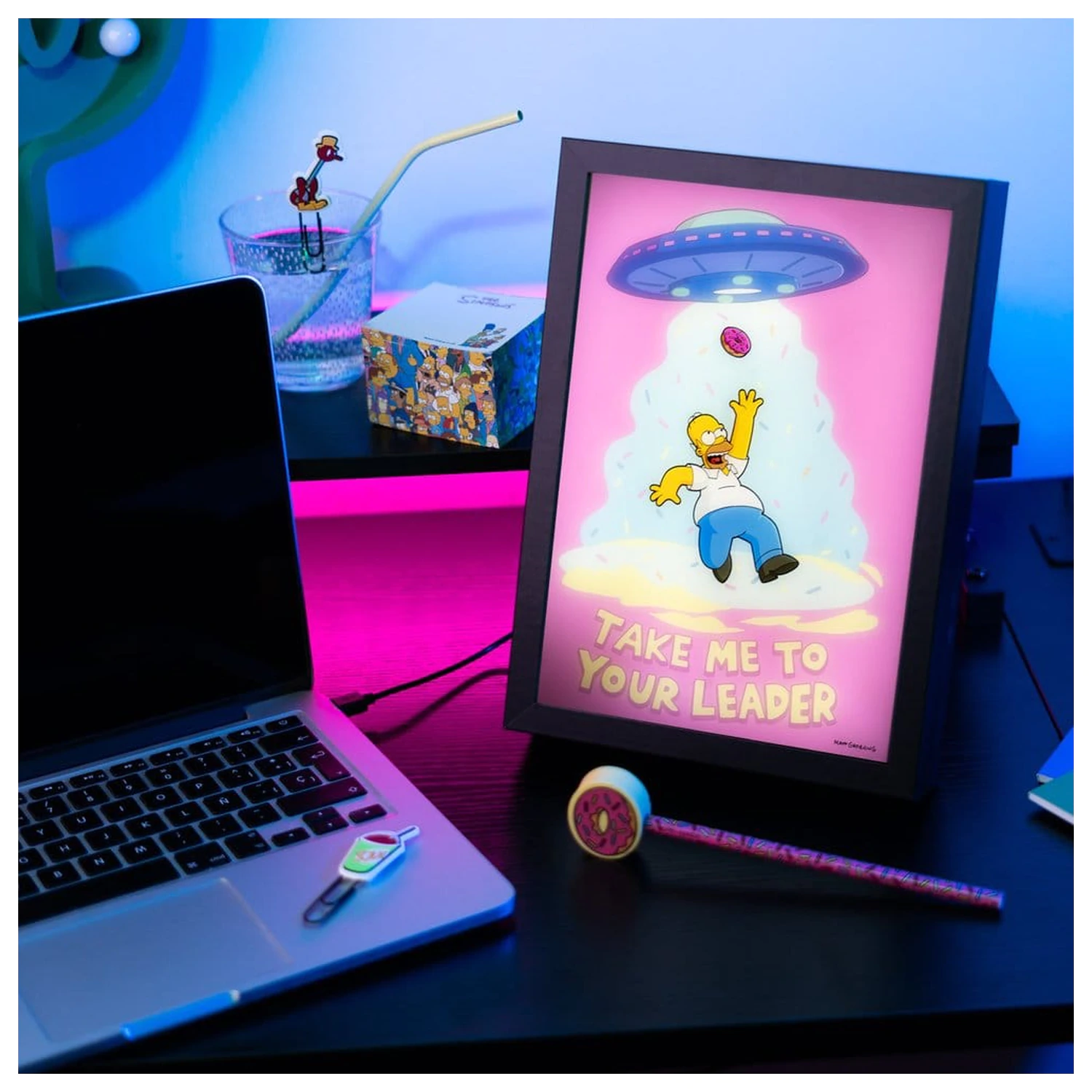 The Simpsons Oprawiony Plakat LED 20 x 28 cm zdjęcie produktu
