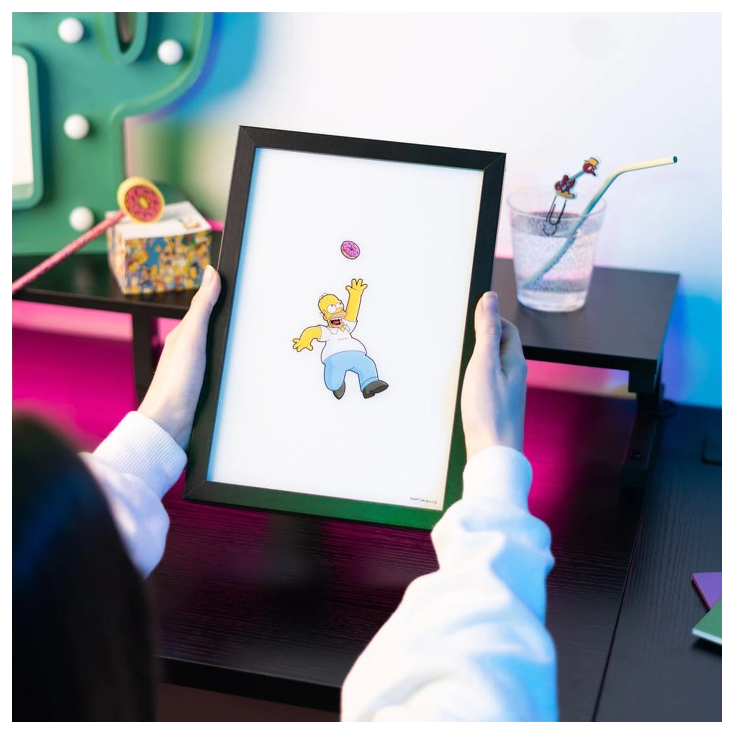 The Simpsons Oprawiony Plakat LED 20 x 28 cm zdjęcie produktu