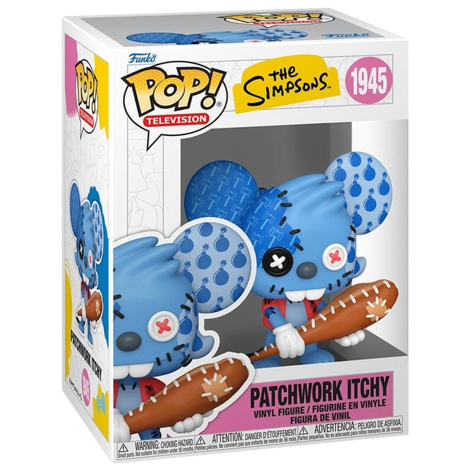 The Simpsons Funko POP! Animation Winylowa Figurka Itchy Patchwork 9 cm zdjęcie produktu