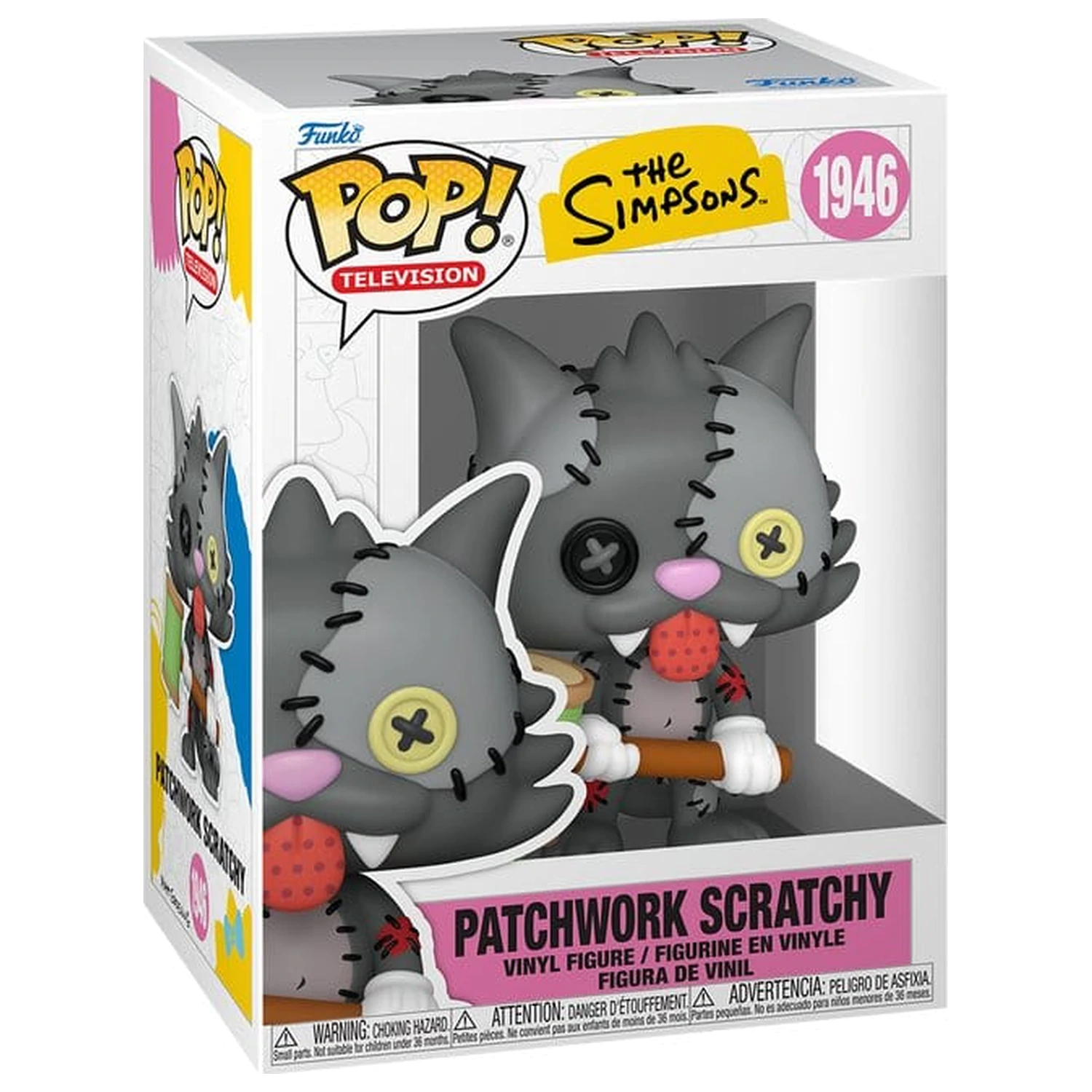The Simpsons Funko POP! Animation Figurka winylowa Scratchy Patchwork 9 cm zdjęcie produktu