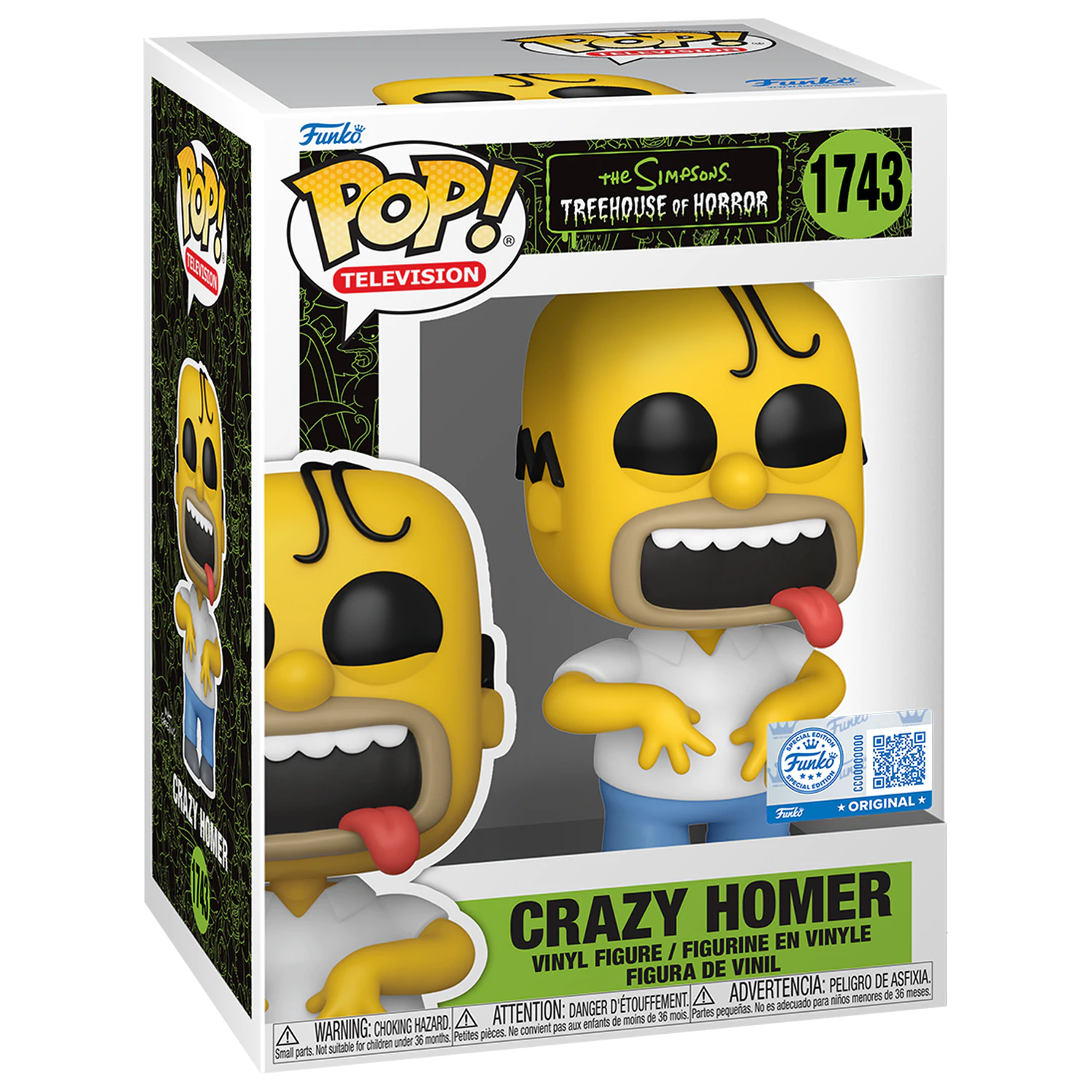 The Simpsons Funko POP! Figurka Homer Simpson (Treehouse of Horror) Ekskluzywna Edycja 9 cm zdjęcie produktu