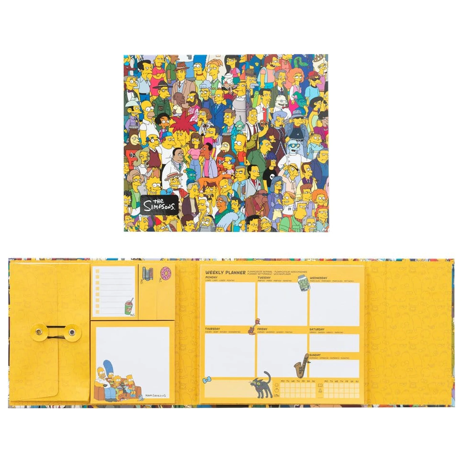 The Simpsons Tygodniowy Planner z Karteczkami Sticky Notes 19 x 17 cm zdjęcie produktu