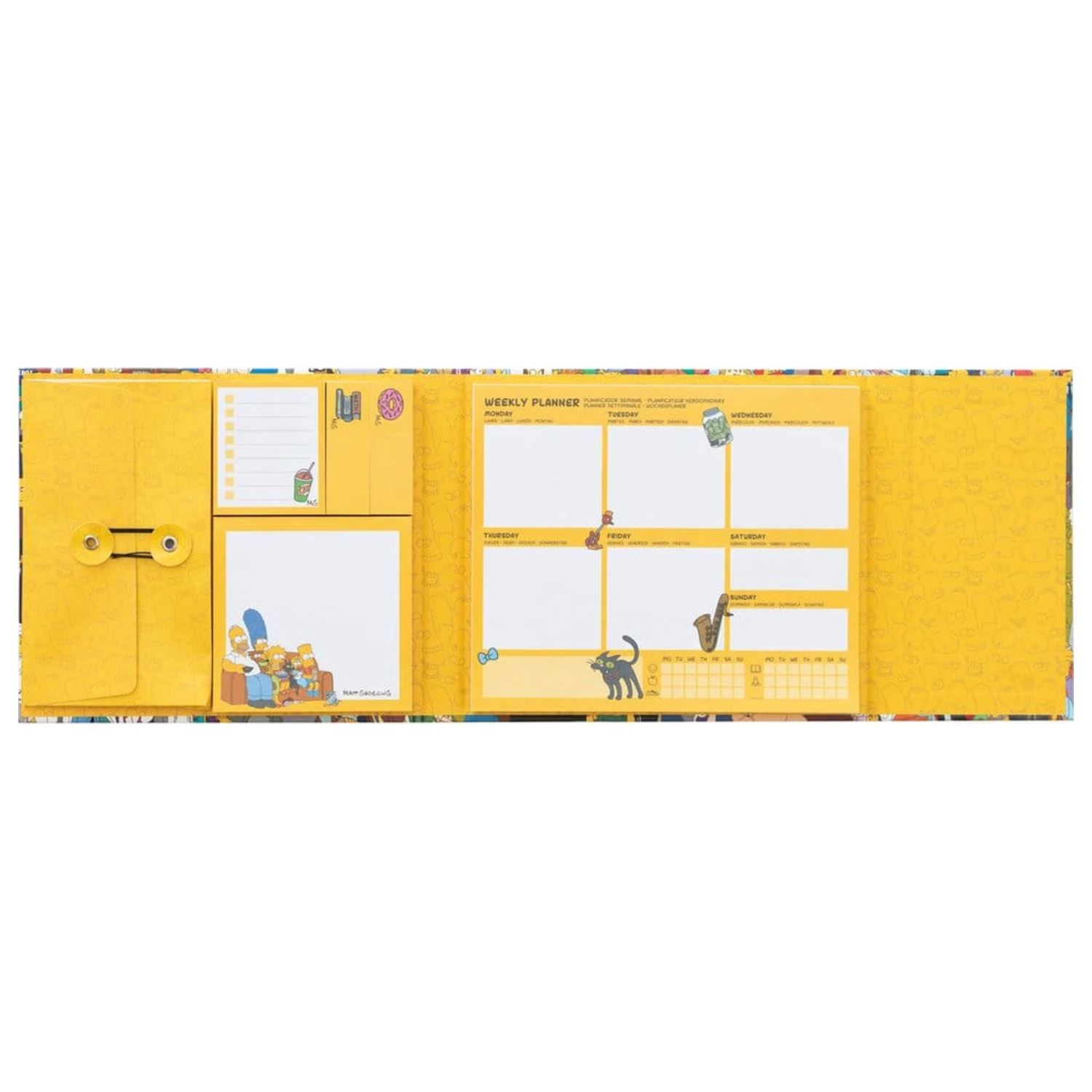 The Simpsons Tygodniowy Planner z Karteczkami Sticky Notes 19 x 17 cm zdjęcie produktu