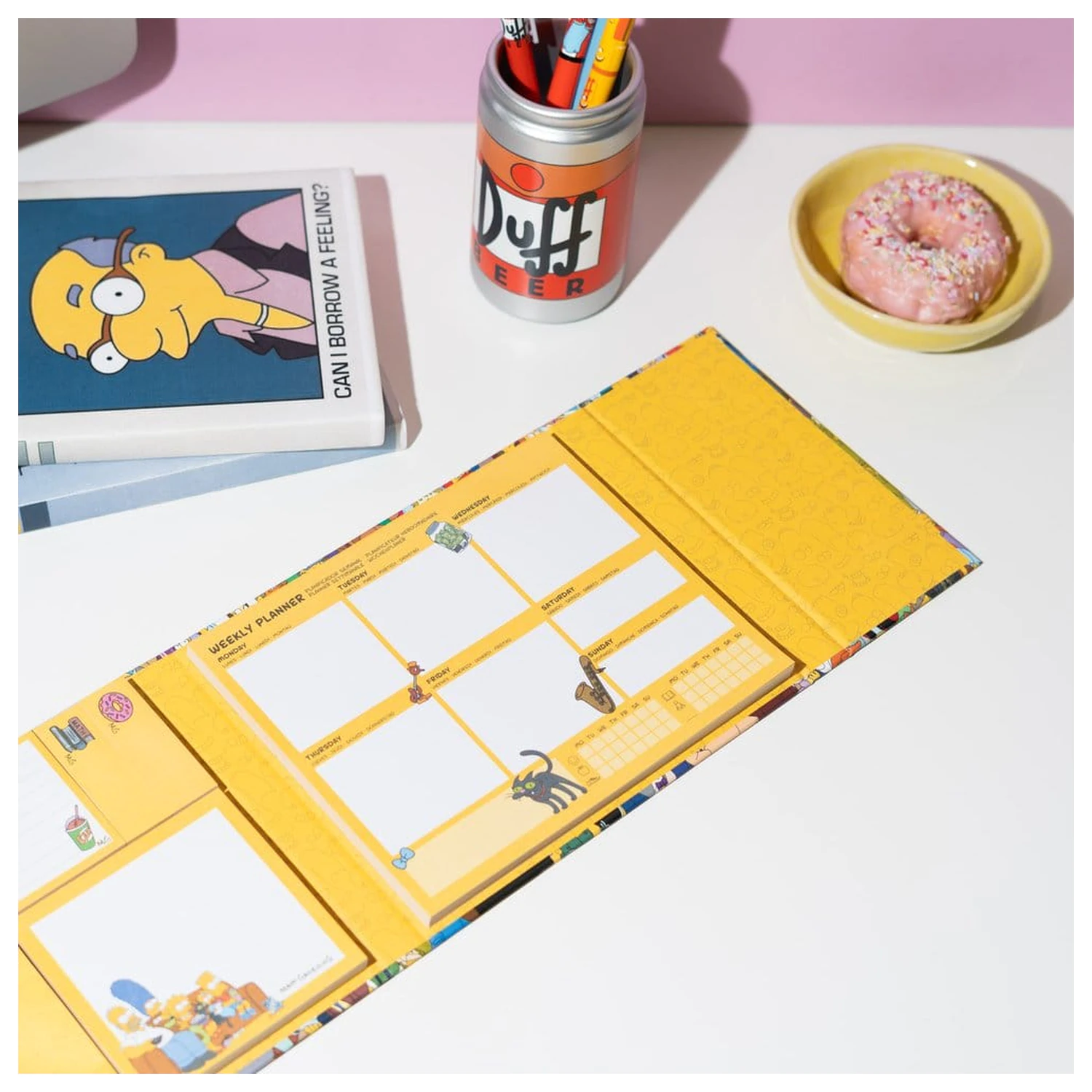 The Simpsons Tygodniowy Planner z Karteczkami Sticky Notes 19 x 17 cm zdjęcie produktu