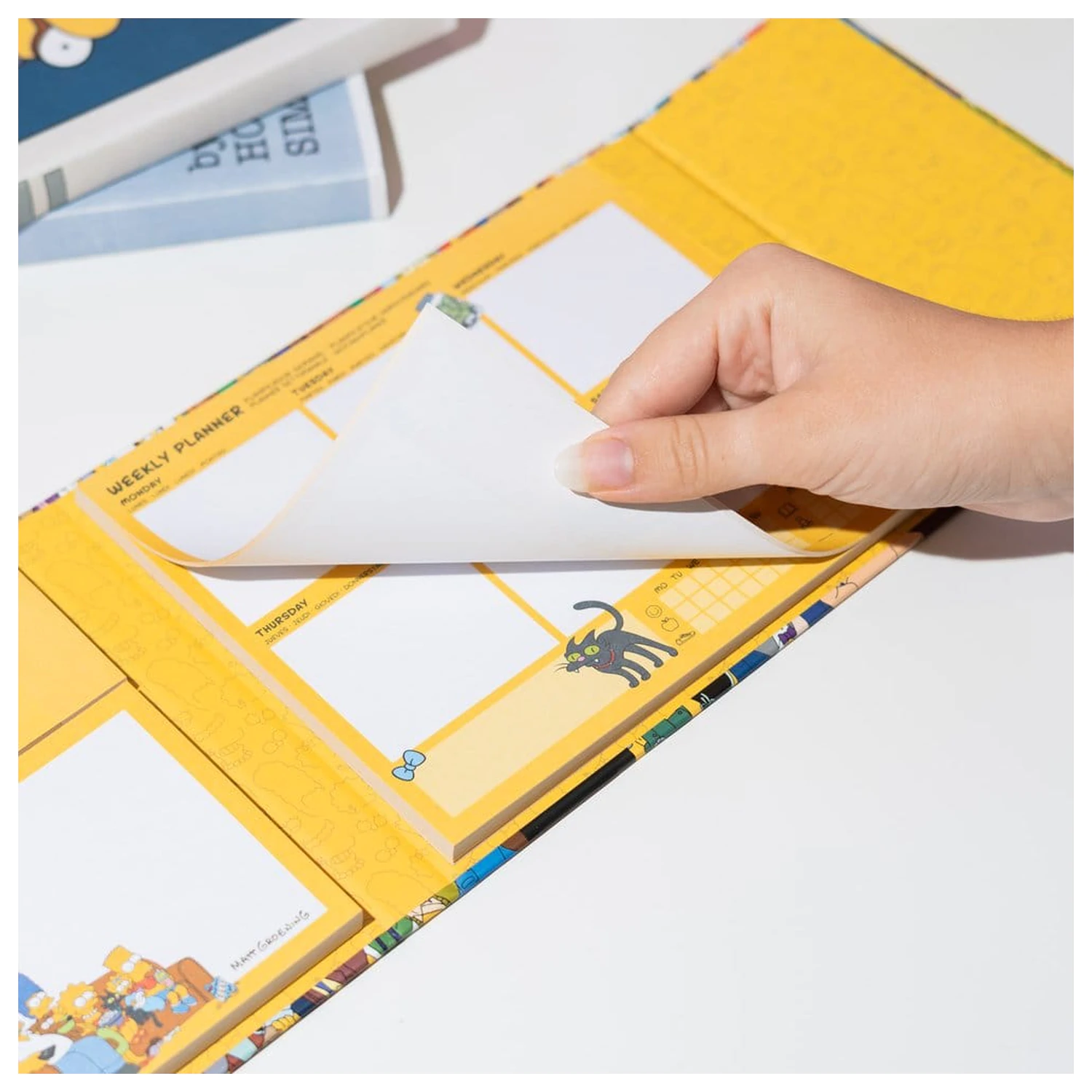 The Simpsons Tygodniowy Planner z Karteczkami Sticky Notes 19 x 17 cm zdjęcie produktu