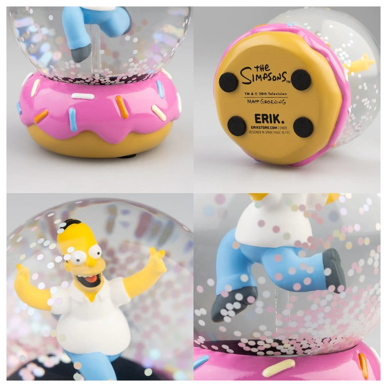 The Simpsons Kula śnieżna Homer Simpson Donut 10 cm zdjęcie produktu