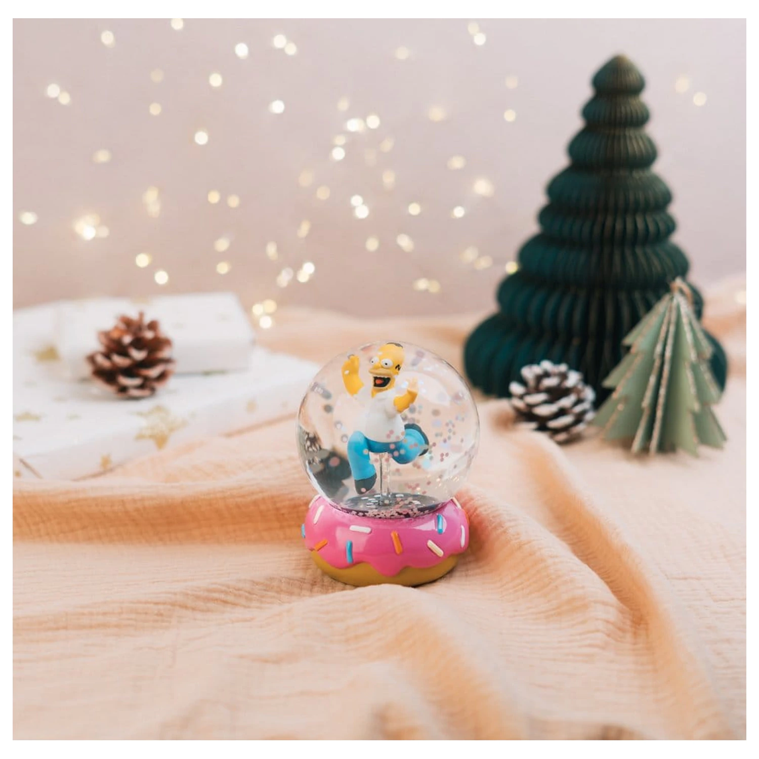 The Simpsons Kula śnieżna Homer Simpson Donut 10 cm zdjęcie produktu