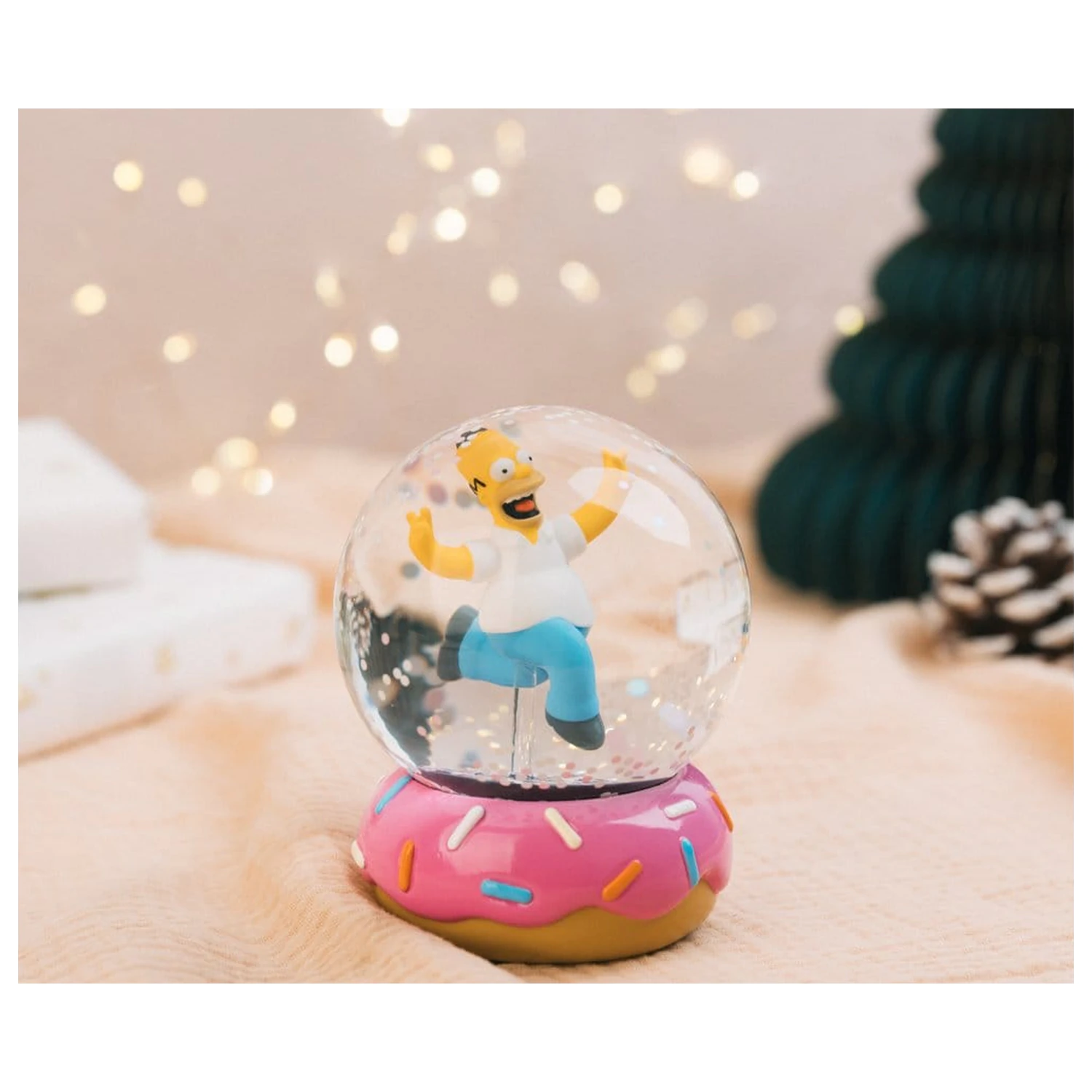 The Simpsons Kula śnieżna Homer Simpson Donut 10 cm zdjęcie produktu