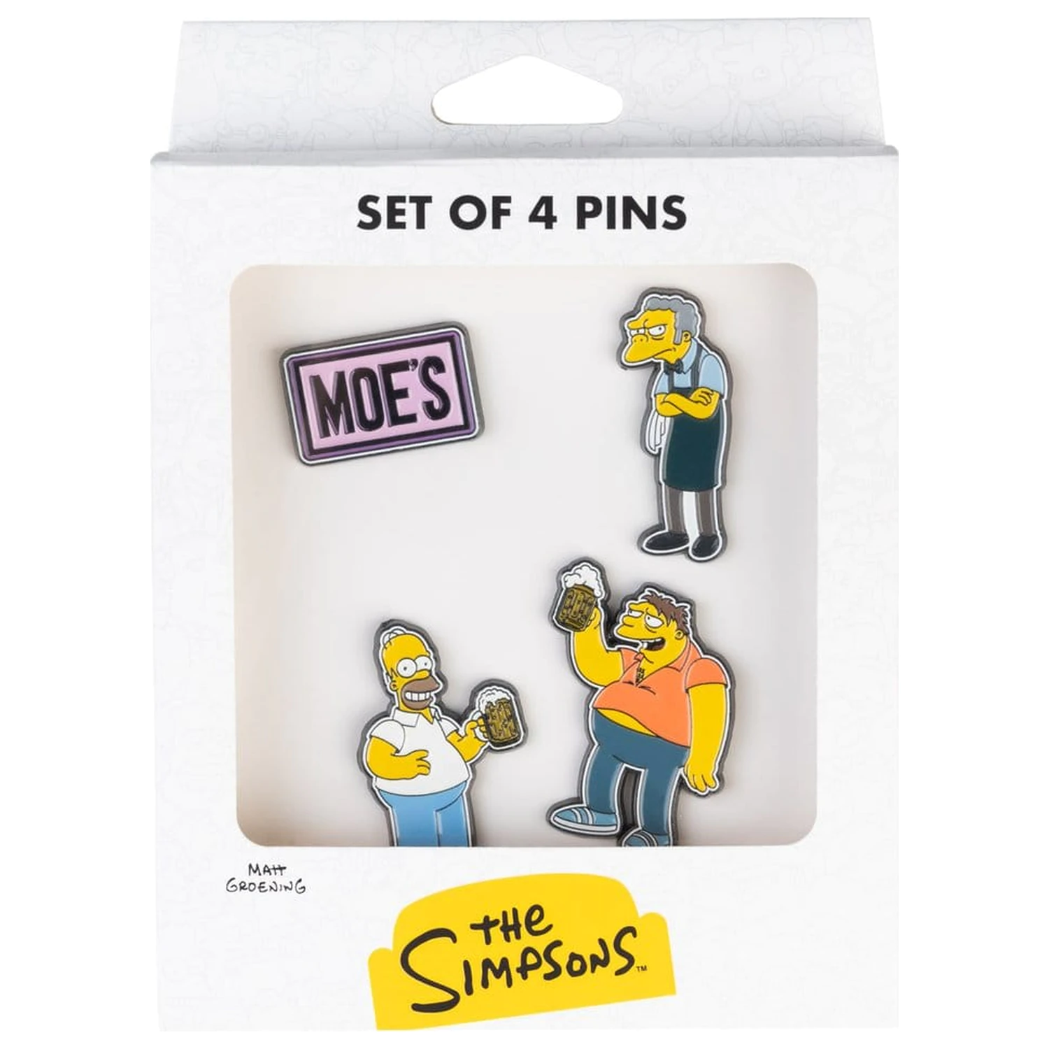 The Simpsons Zestaw 4 przypinek z "Moe's Tavern" zdjęcie produktu