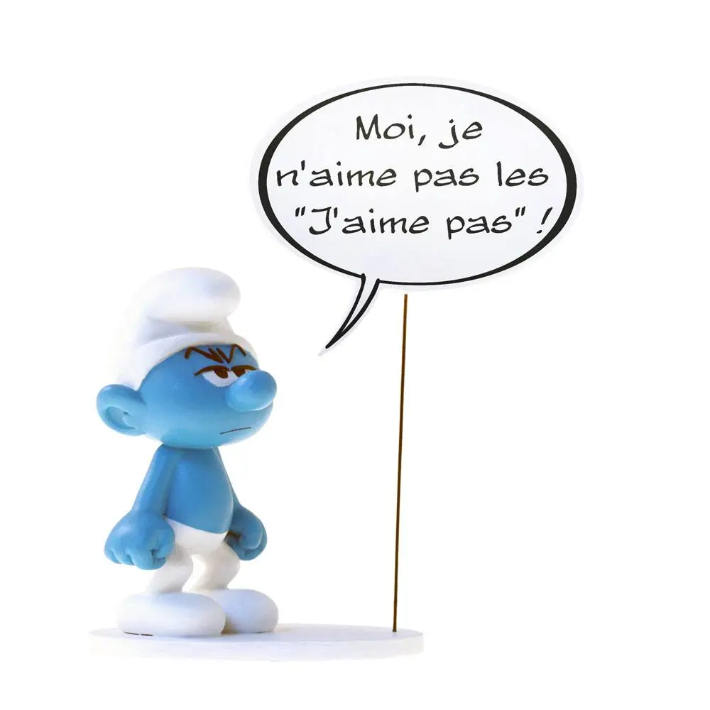 Smerfy Collectoys Komiksy Mówiąca Statua Zgrywus Smerf 22 cm *French Version* zdjęcie produktu