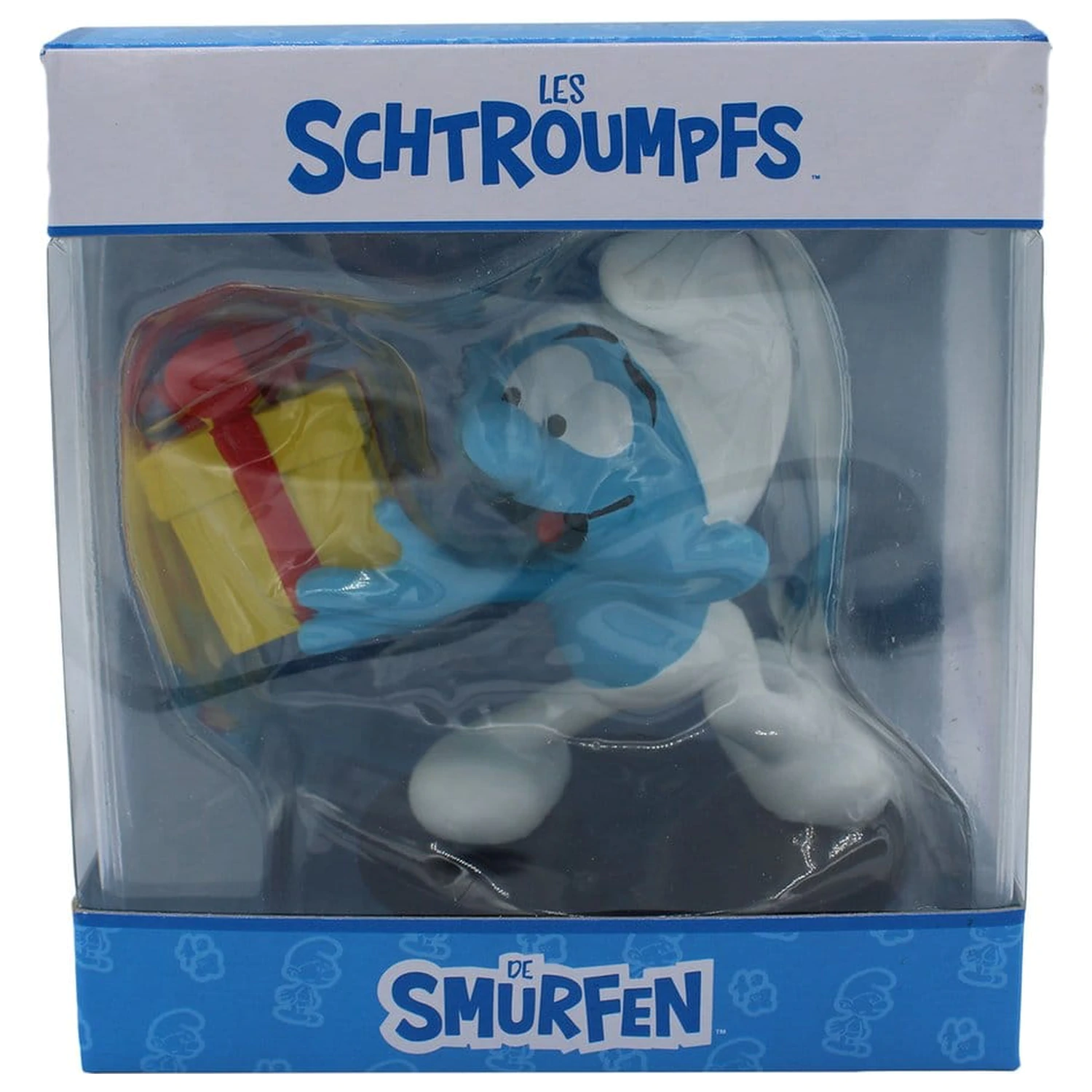 The Smurfs Statuetka Jokey Smurf z prezentem 10 cm zdjęcie produktu