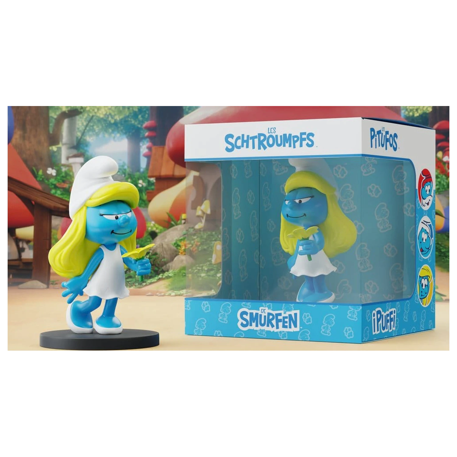 The Smurfs Statuetka Smurfette z Kwiatkiem 12 cm zdjęcie produktu
