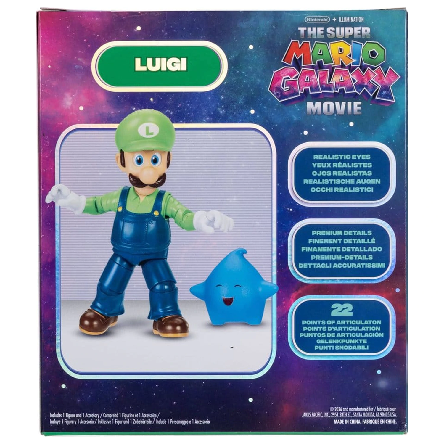 Super Mario Galaxy Movie figurka akcji Luigi 13 cm zdjęcie produktu