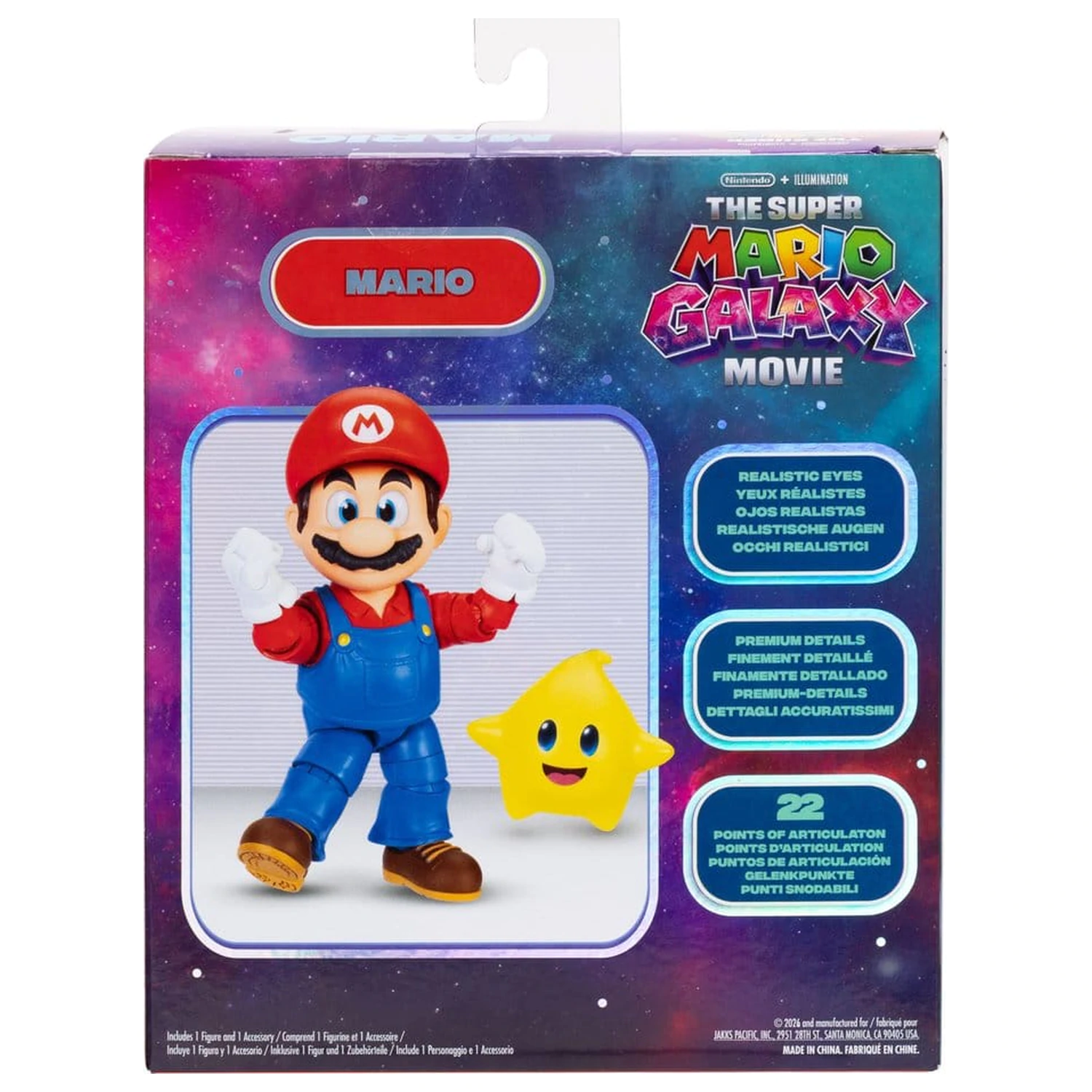 The Super Mario Galaxy Movie Action Figure Mario 13 cm zdjęcie produktu