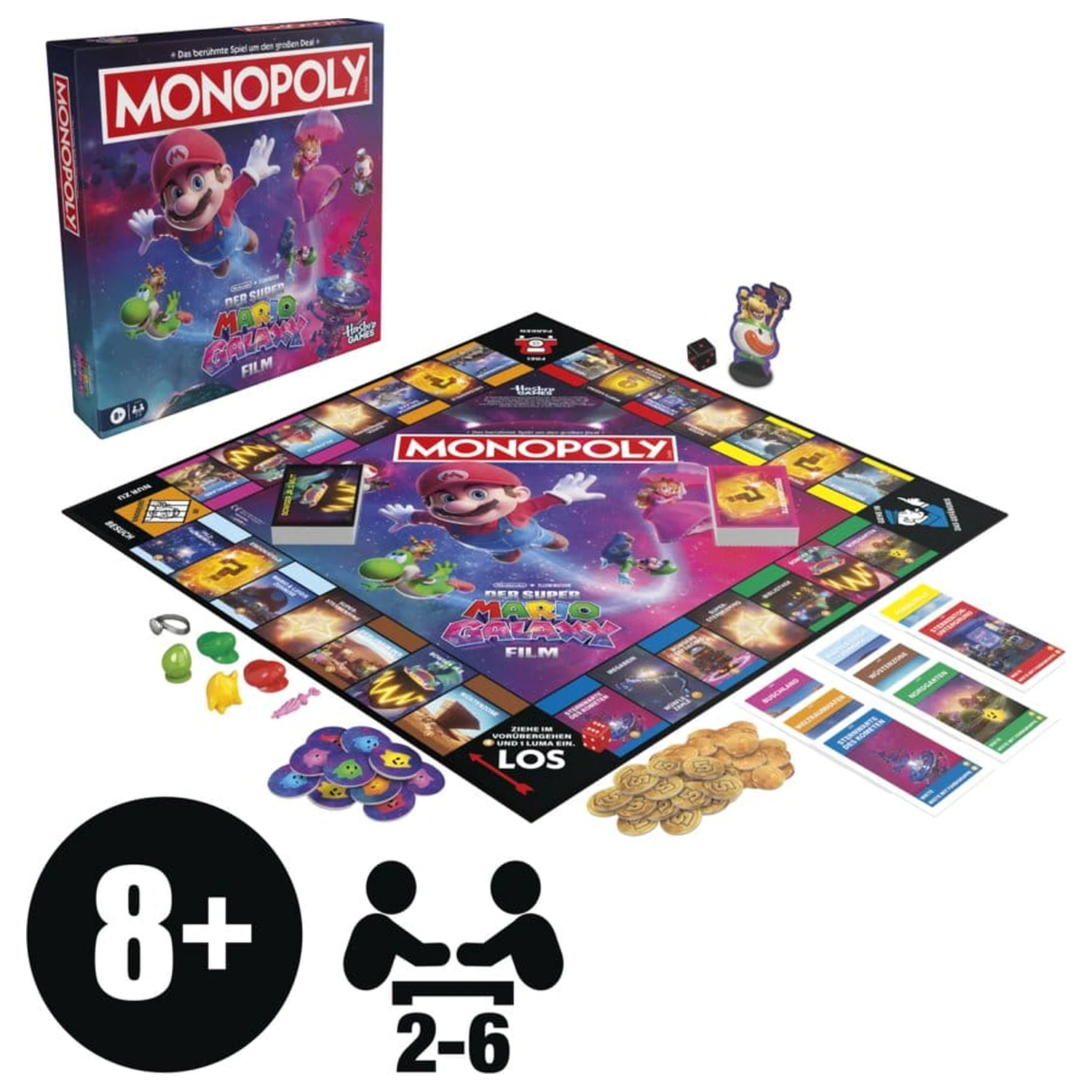 Gra planszowa Monopoly "The Super Mario Galaxy Movie" *wersja niemiecka* zdjęcie produktu