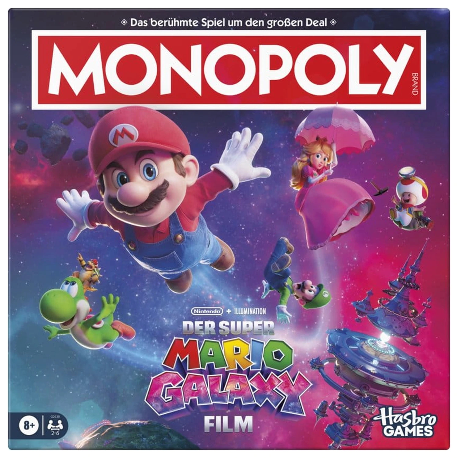 Gra planszowa Monopoly "The Super Mario Galaxy Movie" *wersja niemiecka* zdjęcie produktu