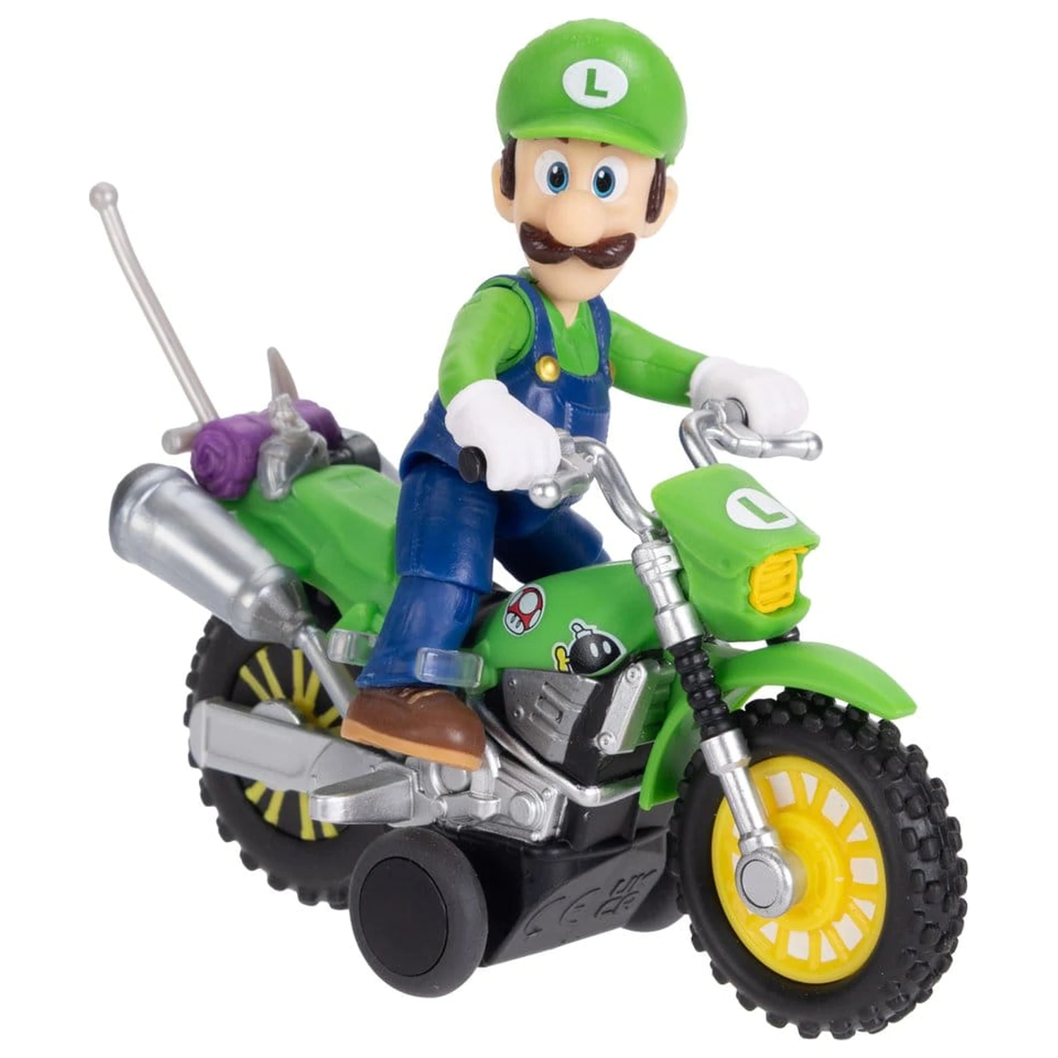 Super Mario figurka i motocykl zabawka - Luigi zdjęcie produktu