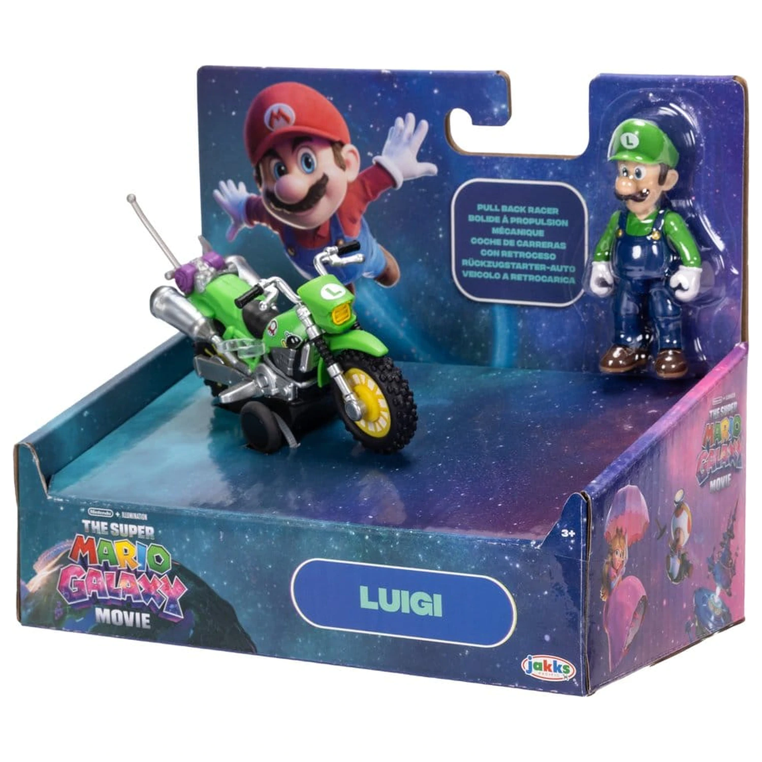 Super Mario figurka i motocykl zabawka - Luigi zdjęcie produktu