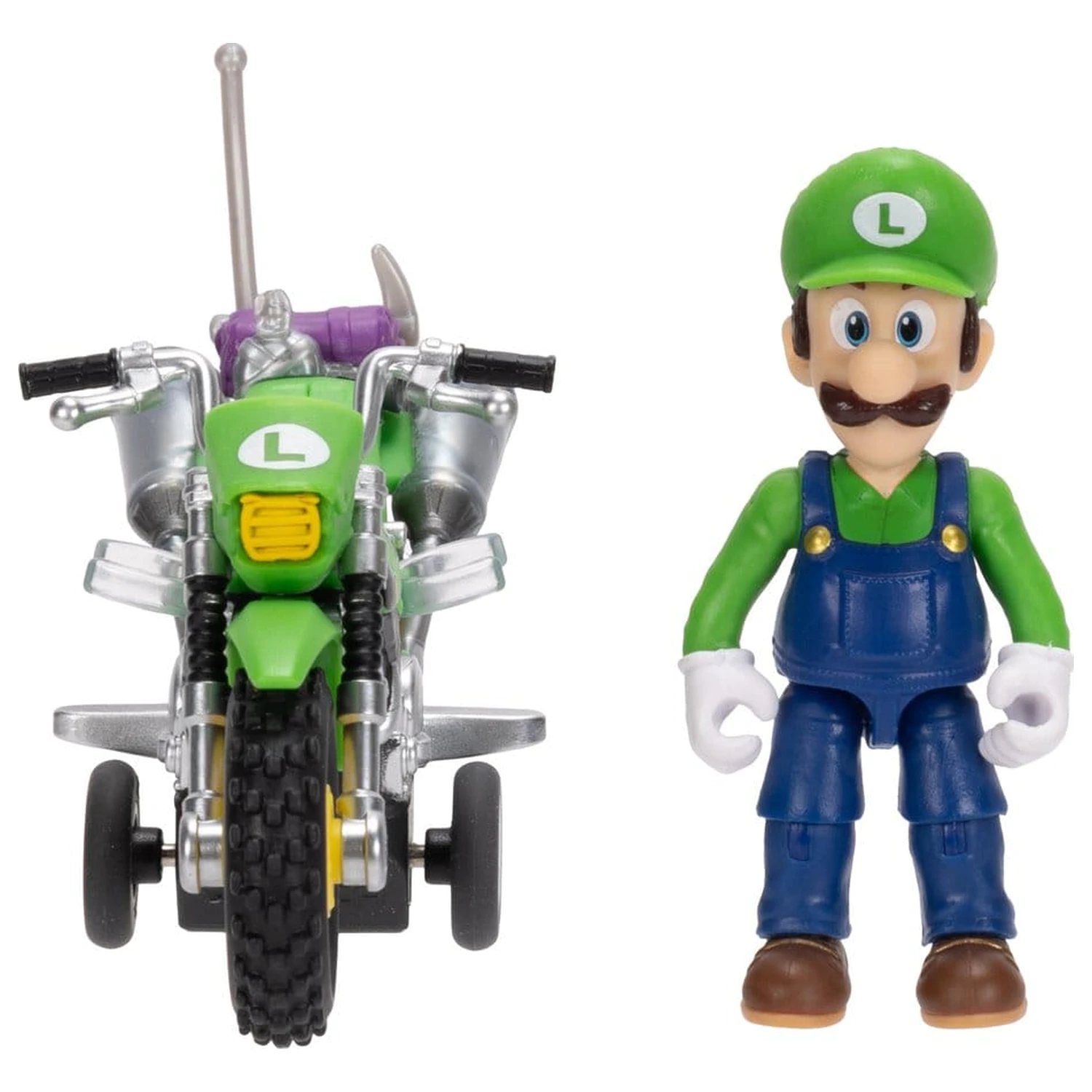 Super Mario figurka i motocykl zabawka - Luigi zdjęcie produktu