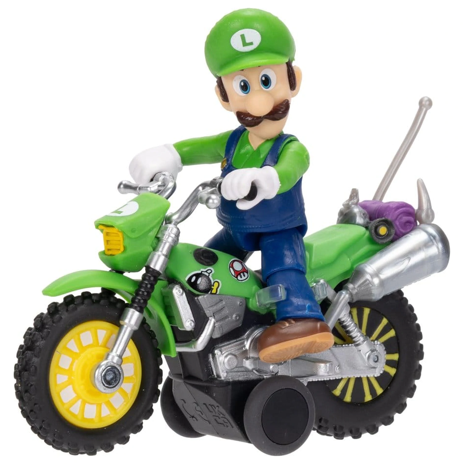 Super Mario figurka i motocykl zabawka - Luigi zdjęcie produktu