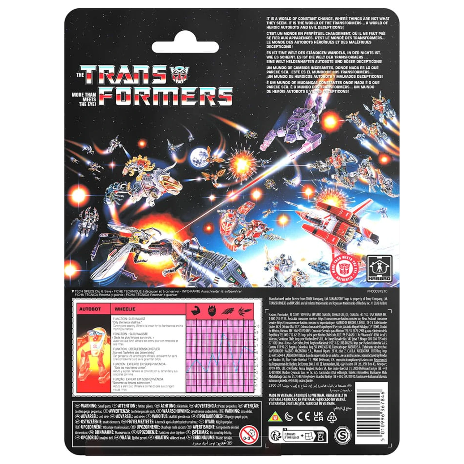 The Transformers Retro G1 figurka akcji Autobot Wheelie 11 cm zdjęcie produktu