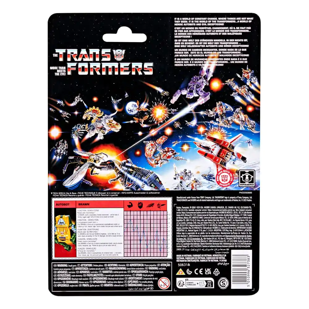 The Transformers Retro G1 figurka akcji Autobot Brawn 13 cm zdjęcie produktu