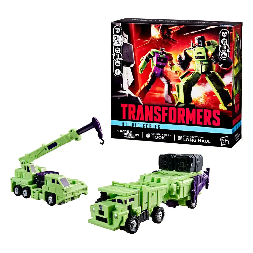 The Transformers: The Movie Action Figure 2-Pack Constructicon Hook & Constructicon Long Haul 16 cm – Figurki Akcji zdjęcie produktu