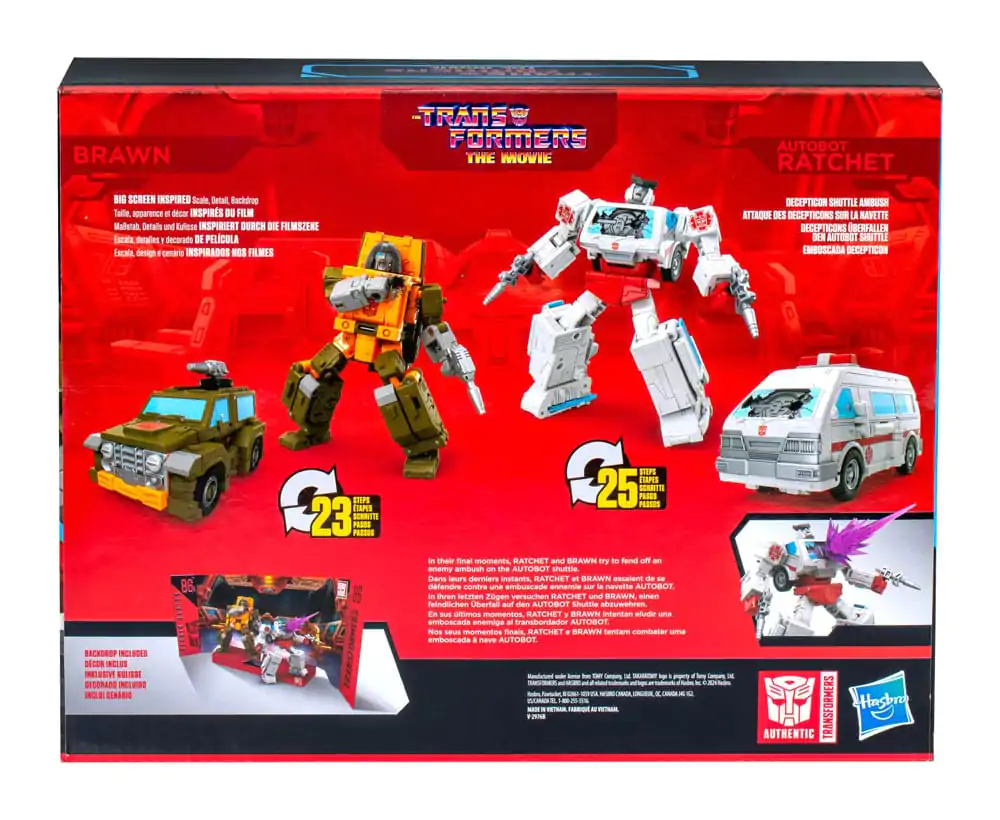 The Transformers: The Movie Studio Series Deluxe Class Figurka Akcji 2-Pack Brawn & Autobot Ratchet 11 cm zdjęcie produktu