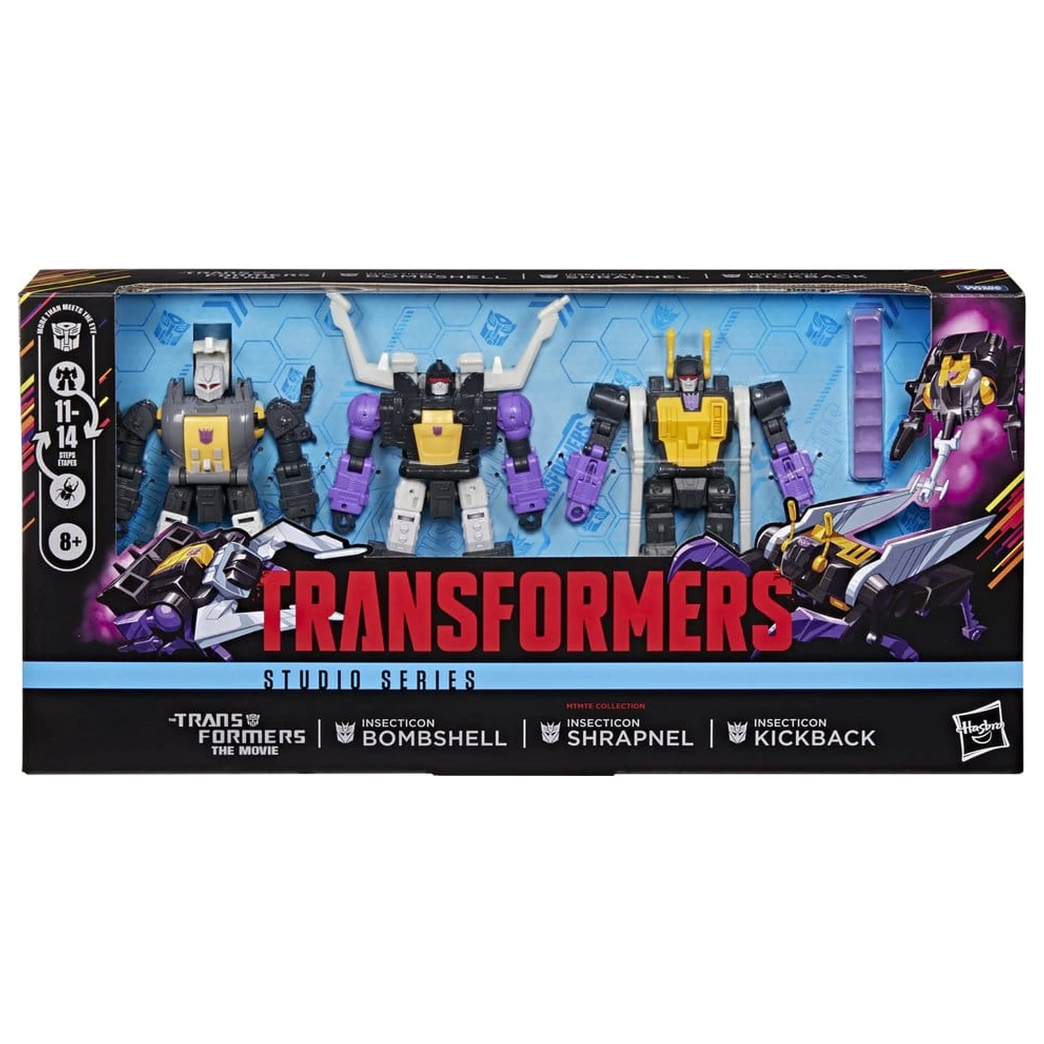 The Transformers: The Movie Studio Series Deluxe Class zestaw 3 figurek akcji Insecticon Bombshell, Shrapnel i Kickback 14 cm zdjęcie produktu