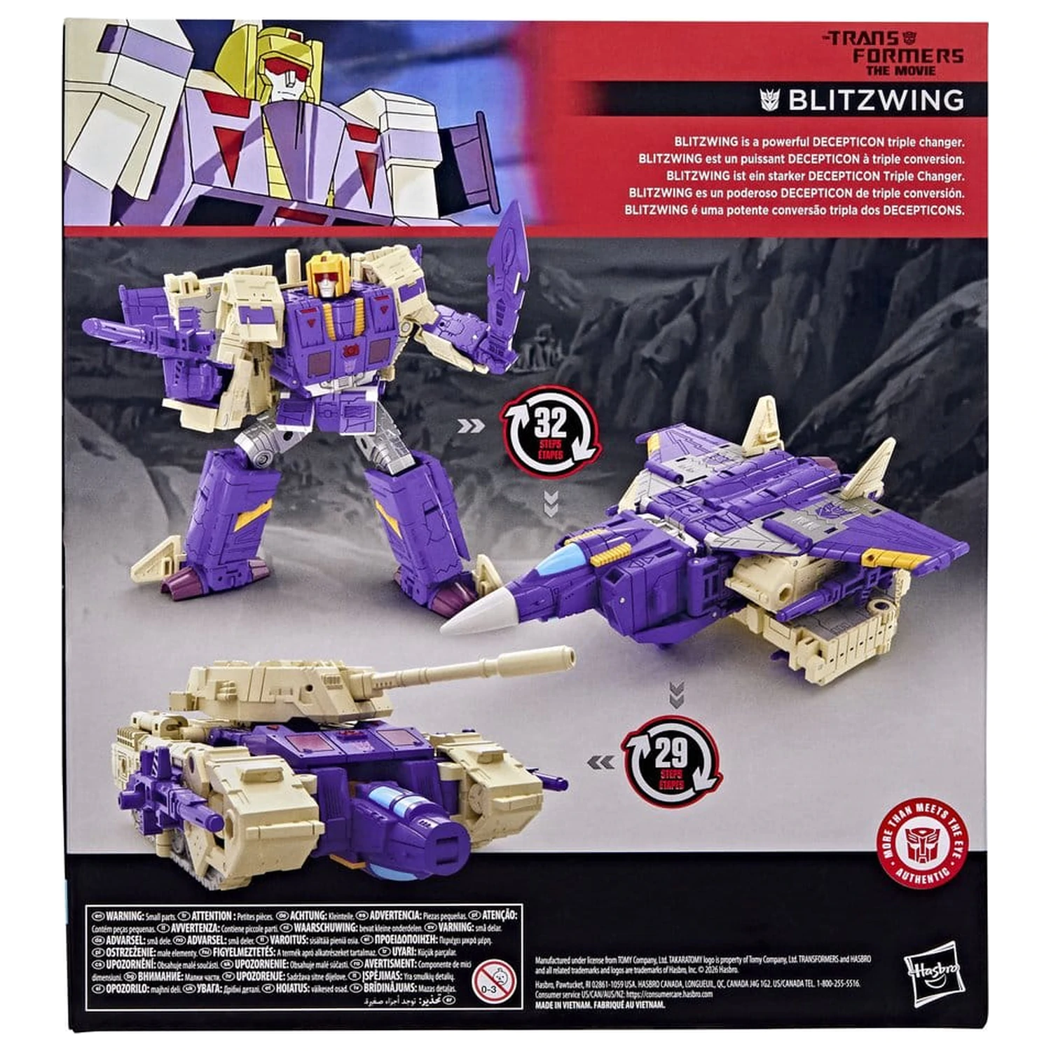 The Transformers: The Movie Studio Series Leader Class Figurka Akcji Blitzwing 18 cm zdjęcie produktu