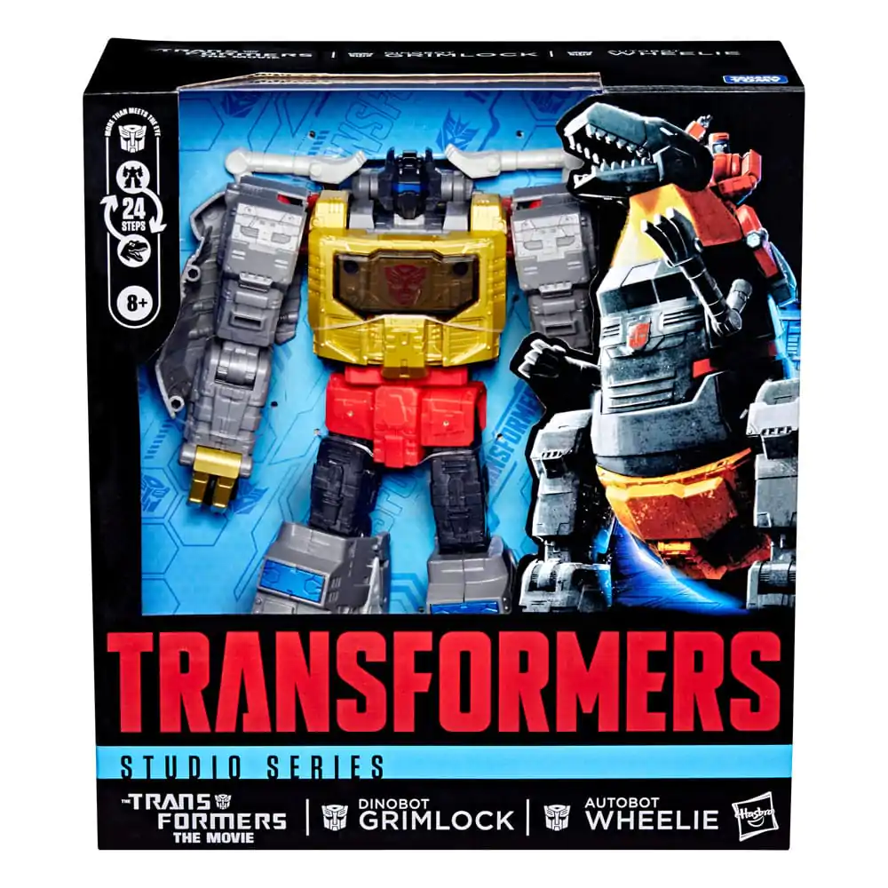 The Transformers: The Movie Studio Series Leader Class Figurka Akcji Dinobot Grimlock i Autobot Wheelie 22 cm zdjęcie produktu