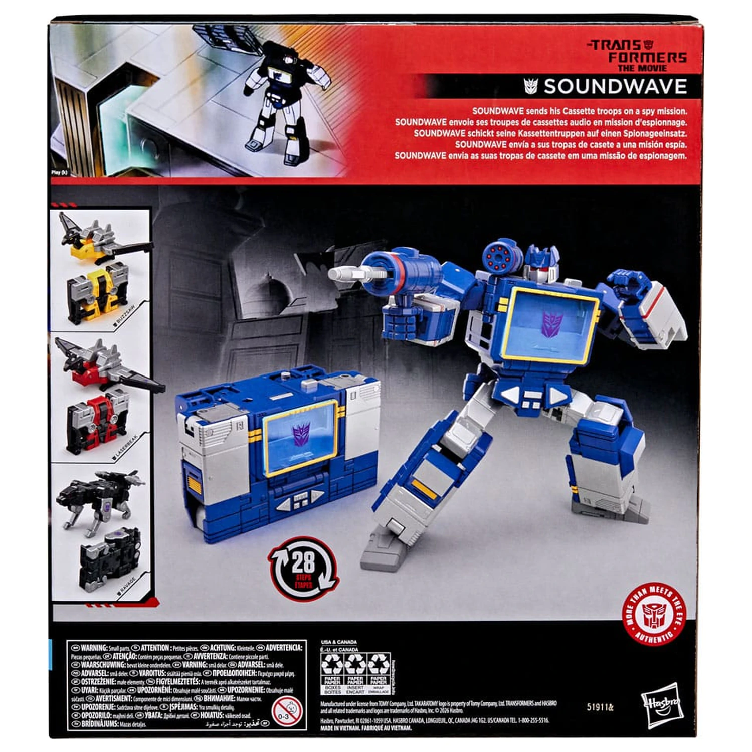 The Transformers: The Movie Studio Series Leader Class Figurka Akcji Soundwave 22 cm zdjęcie produktu
